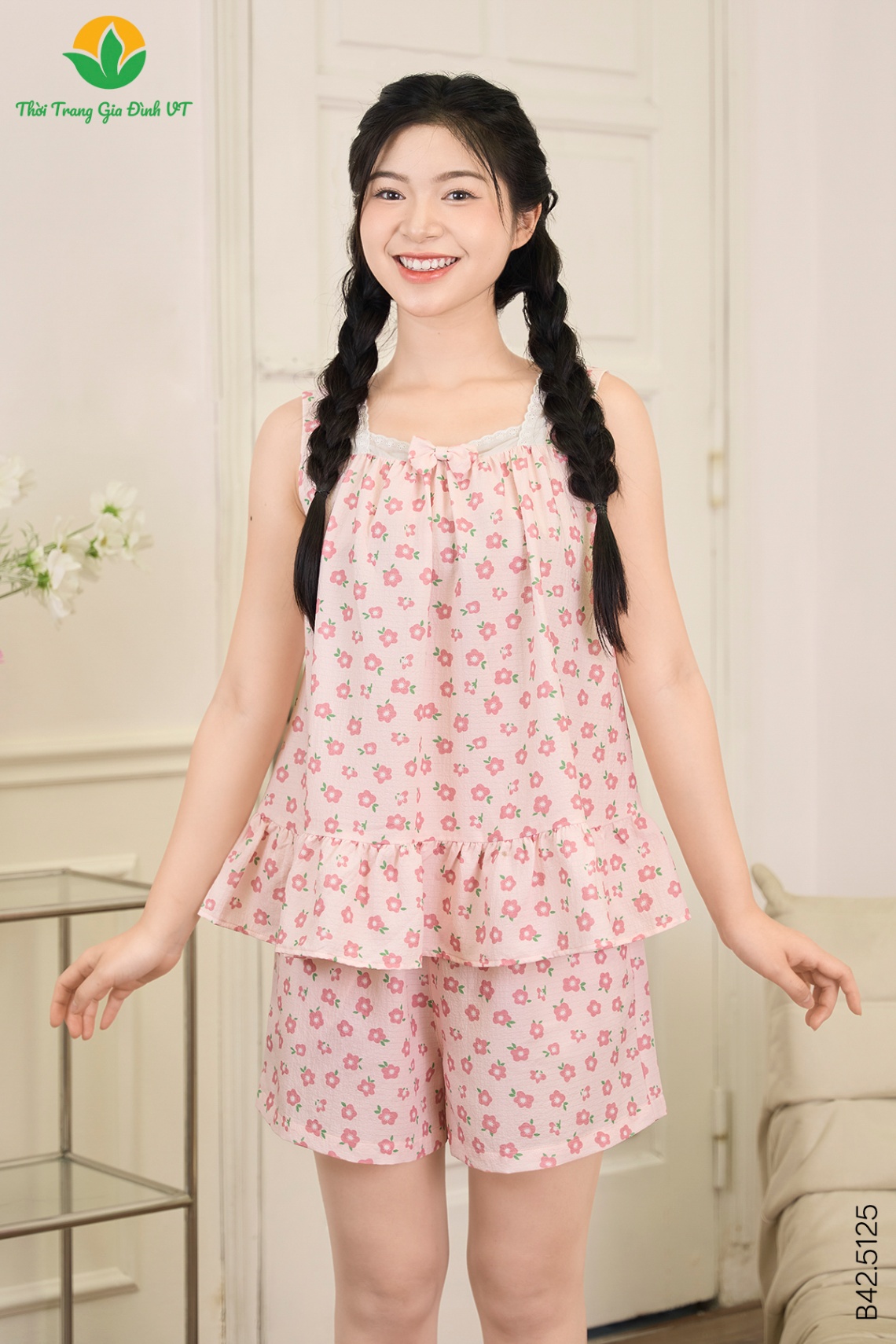 B42.5125.Bộ W QĐASN PH - S - Hồng nhạt