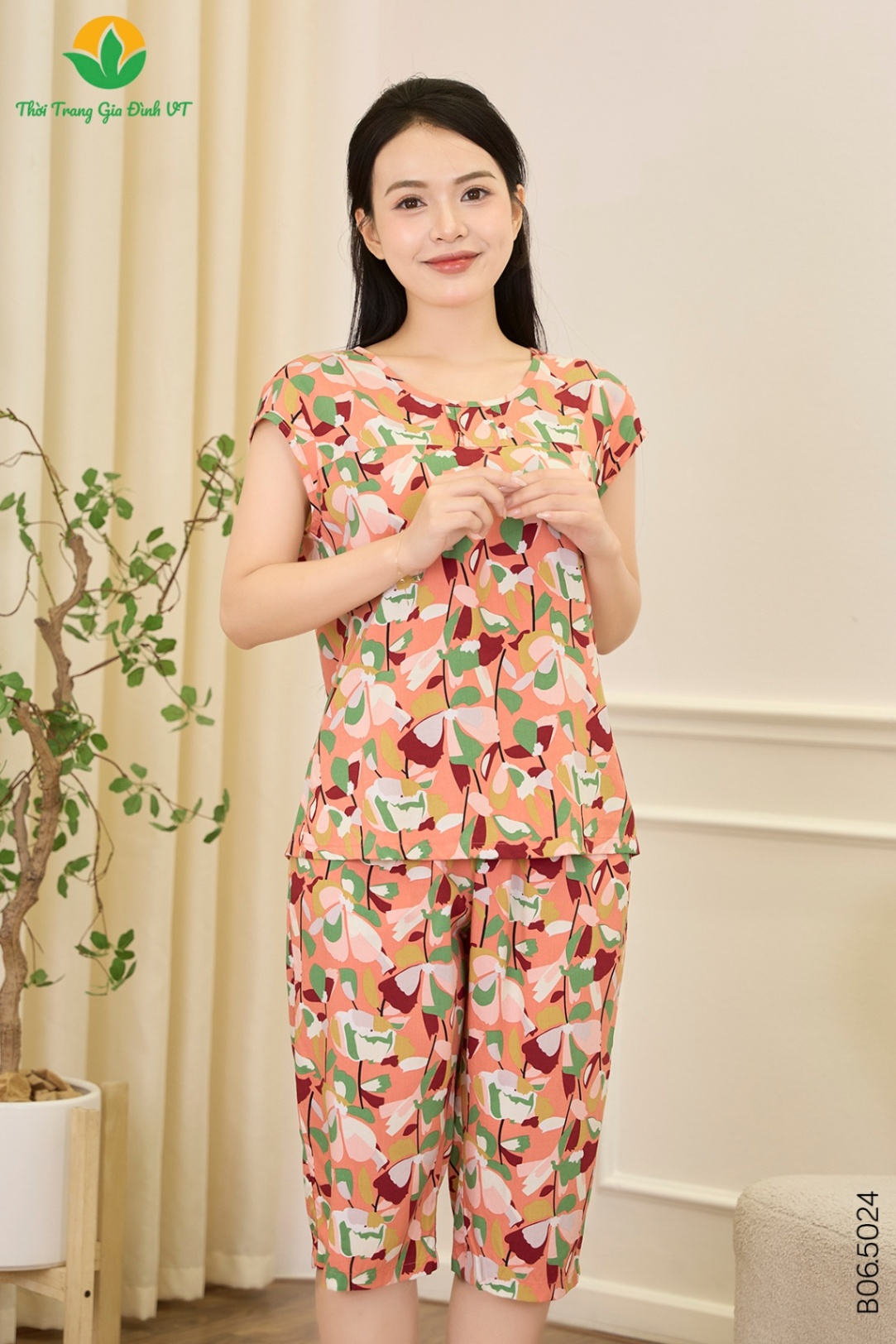 B06.5024NU.Bộ W QLACT RH nẹp cổ - XL - Đỏ cam