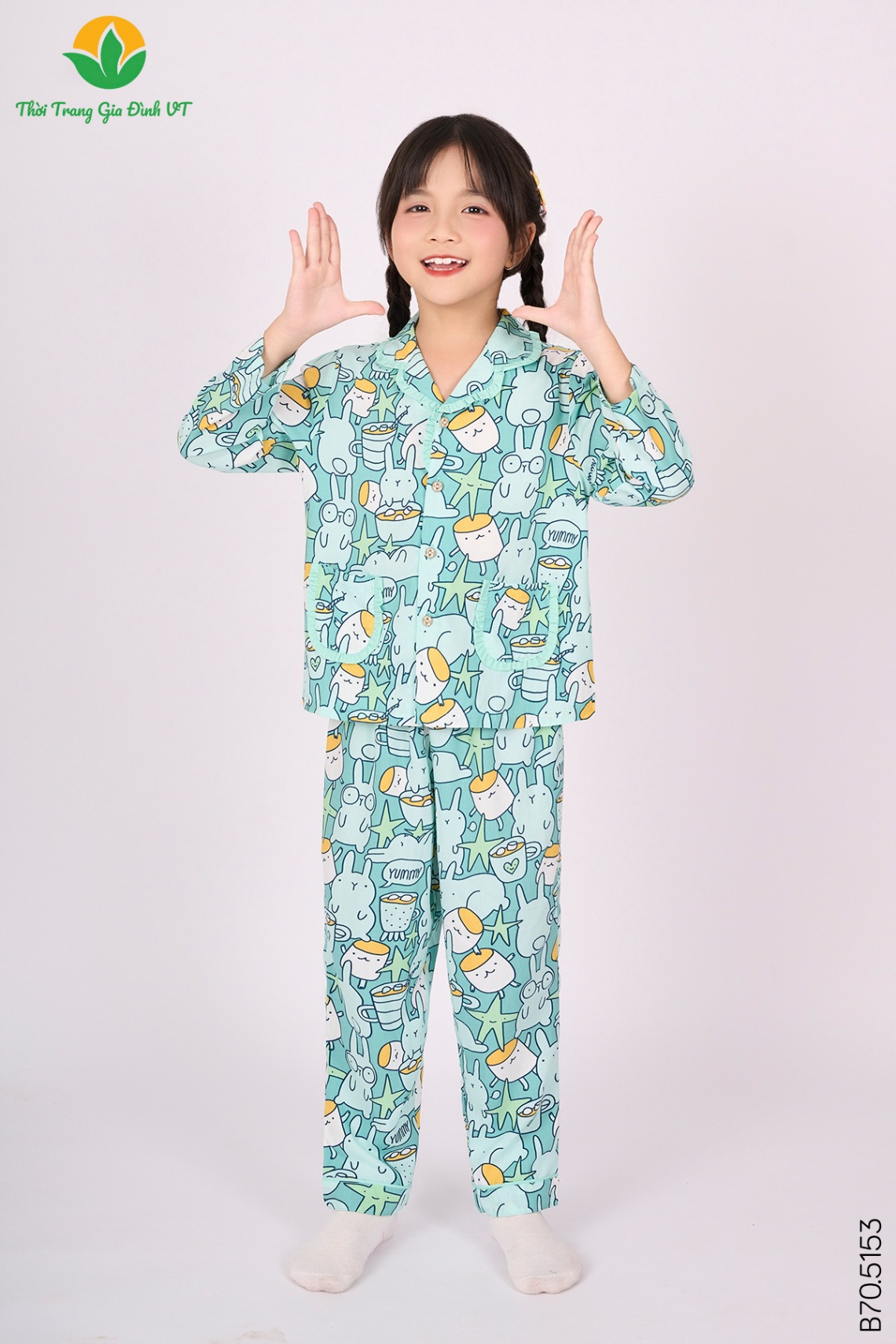 B70.5153.Bộ G QDADT RH - 4-5 - Xanh Ngọc