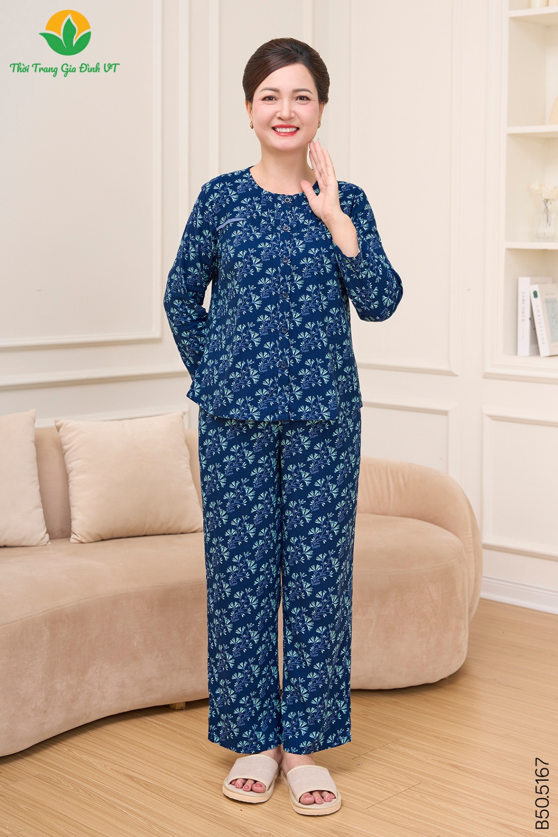 B50.5167.Bộ W QDADT CR - M - Xanh Than