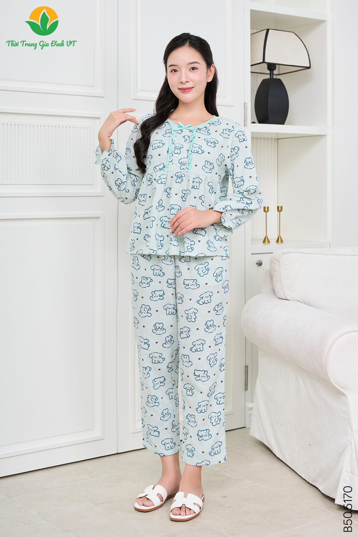 B50.5170.Bộ W QDADT CH - M - Gấu xanh