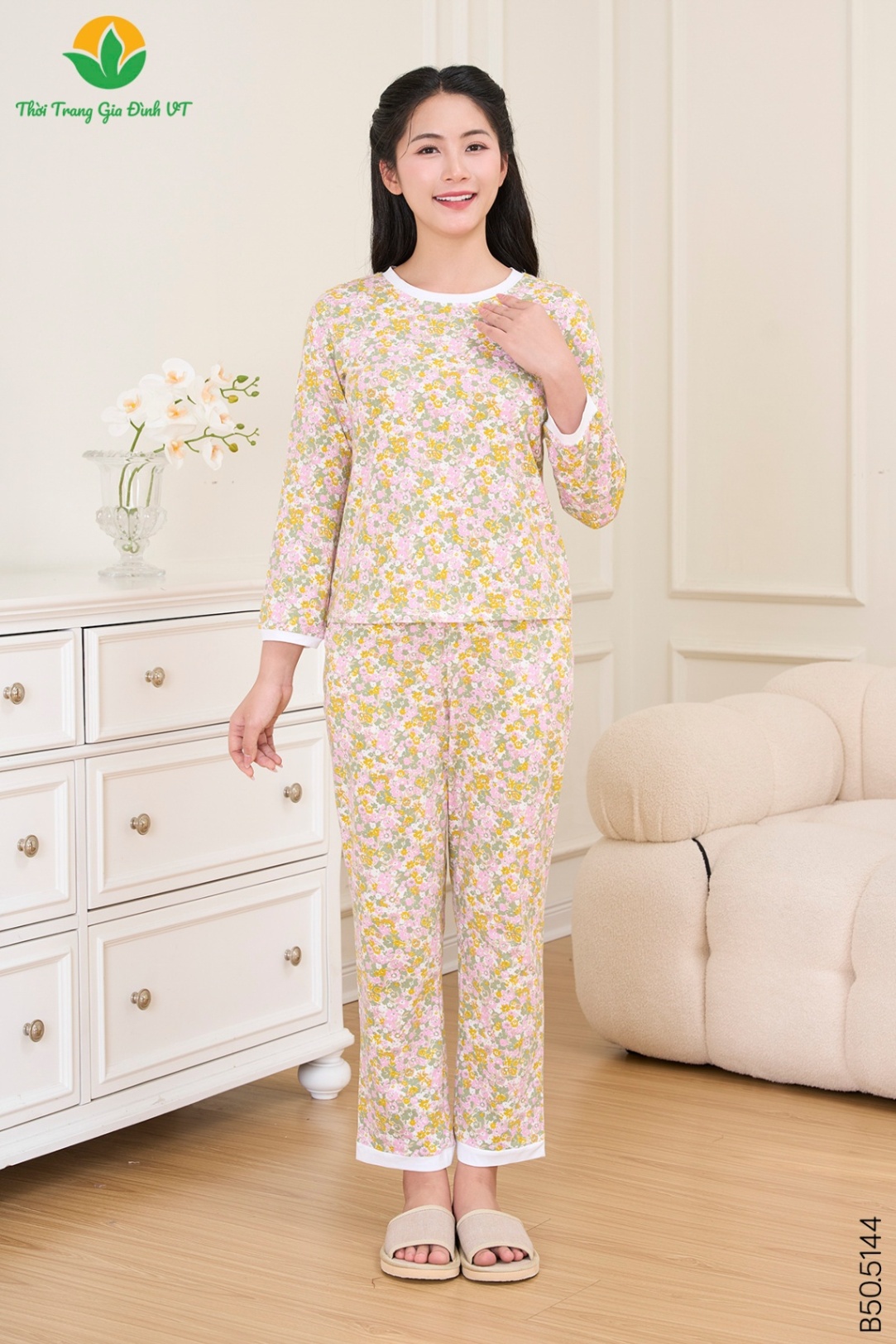 B50.5144NU.Bộ W QDADT DH - M - Hồng rêu