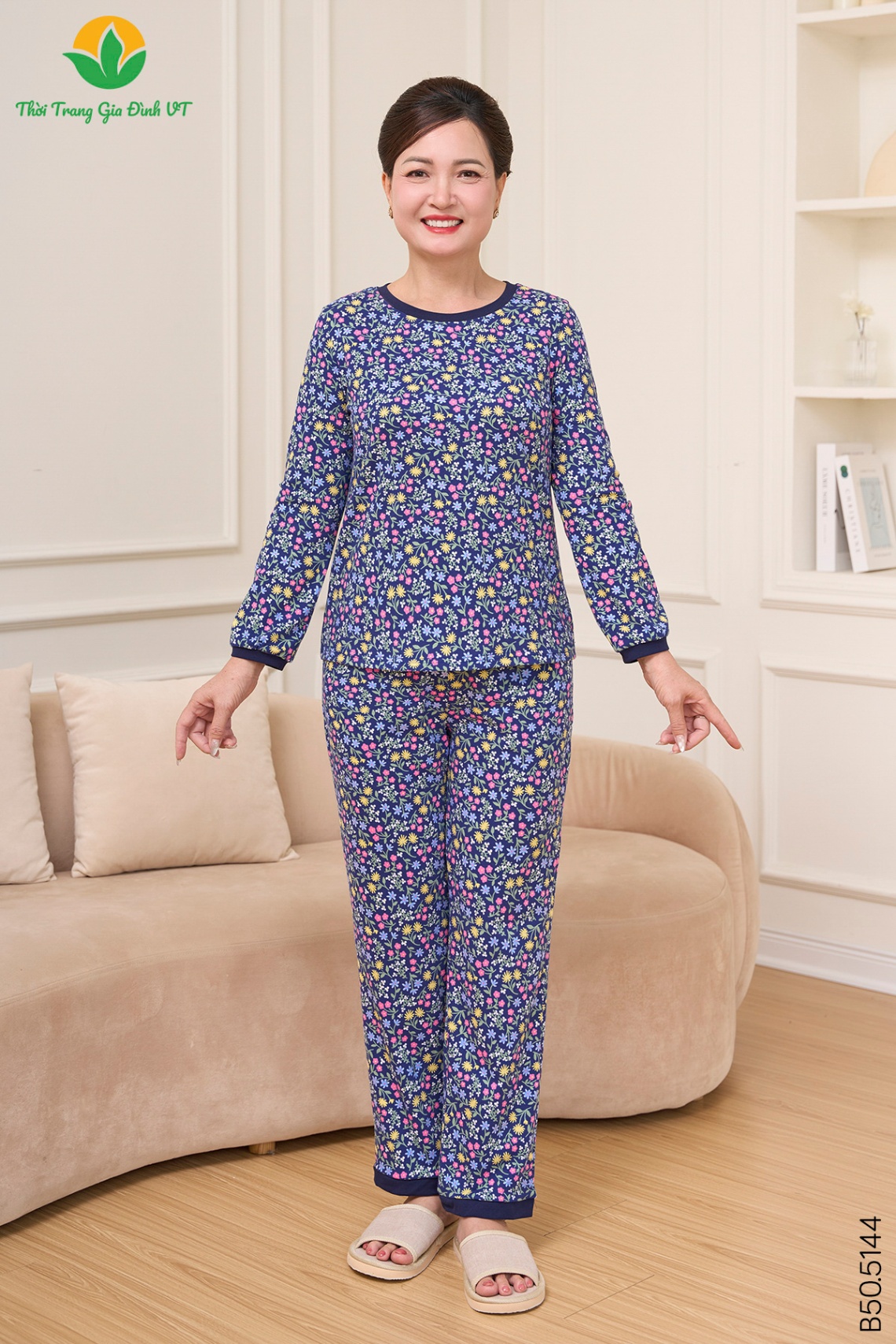 B50.5144.Bộ W QDADT DH - M - Xanh Đậm