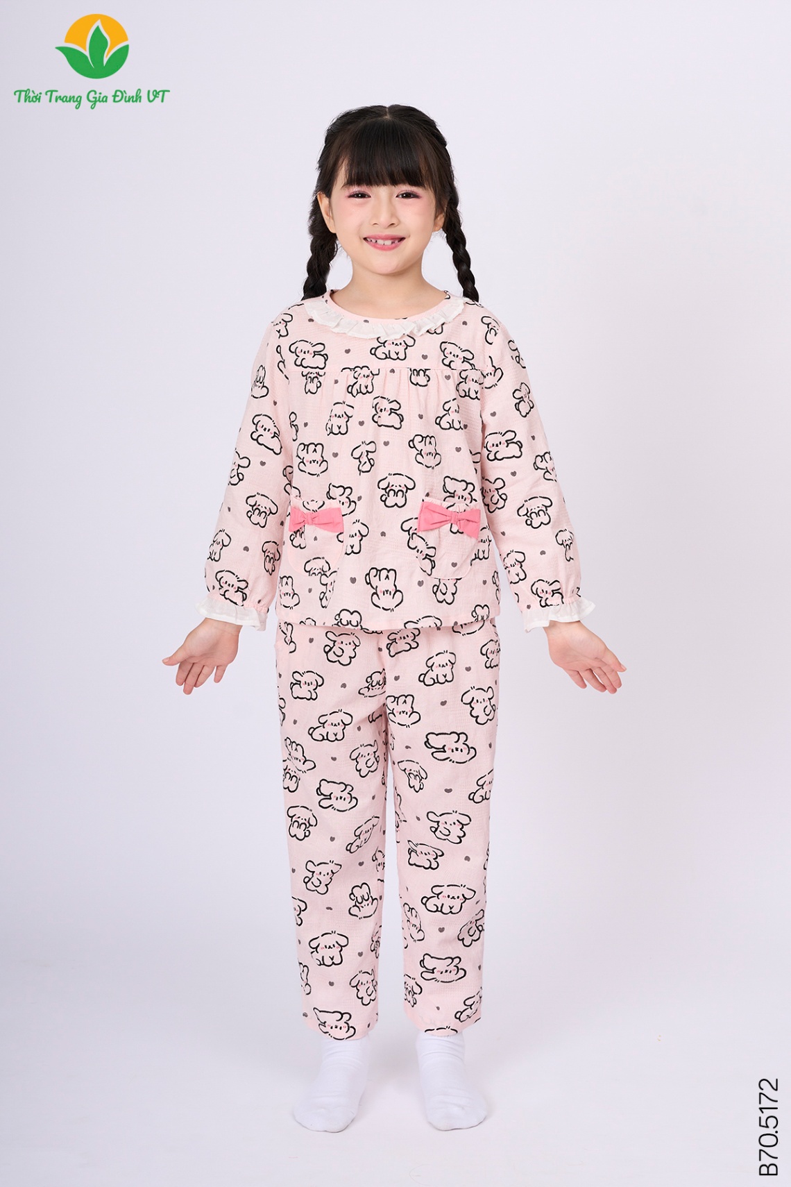 B70.5172.Bộ G QDADT CH - 2-3 - Gấu hồng