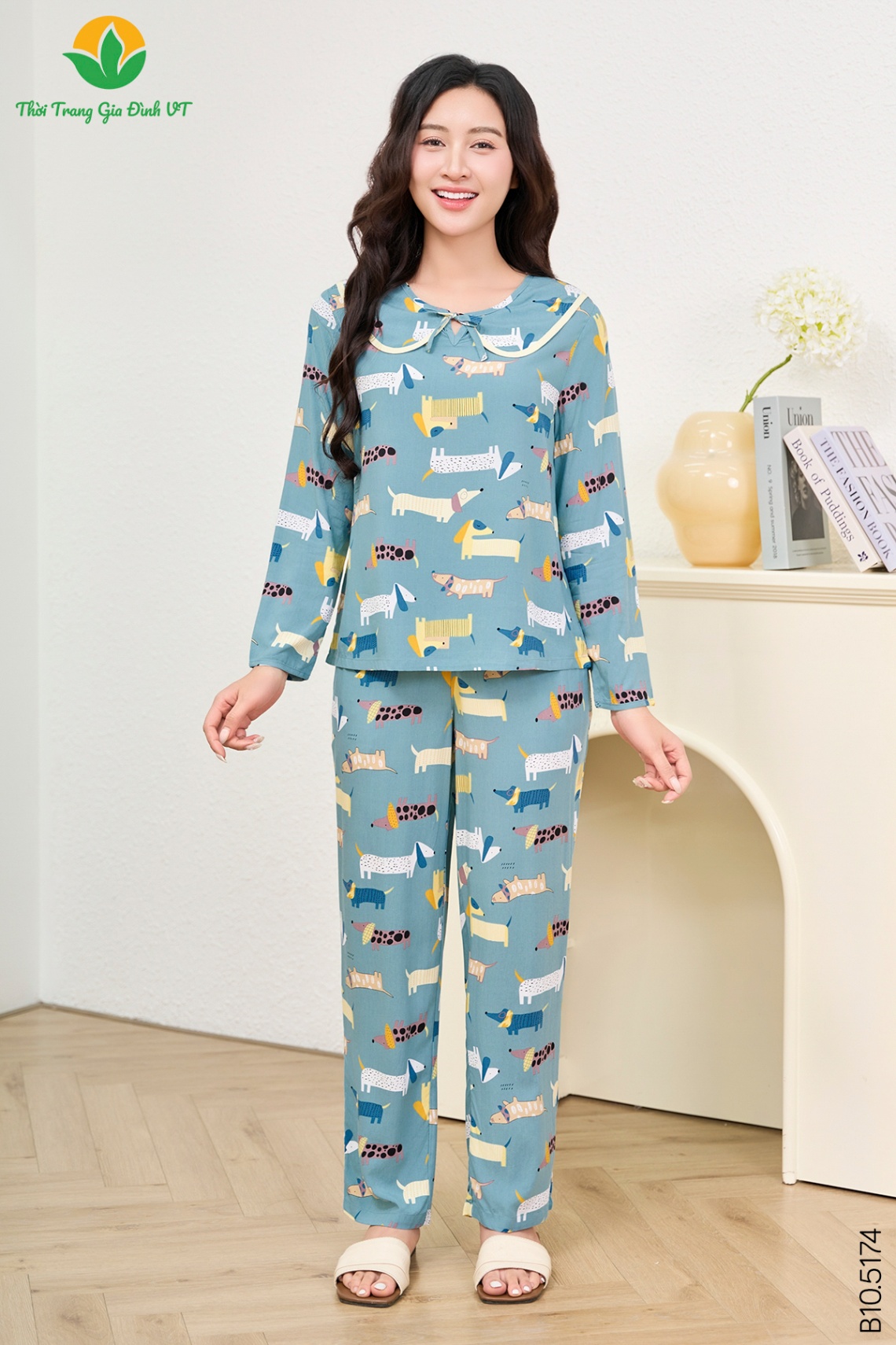 B10.5174.Bộ W QDADT RH - M - Xanh mint