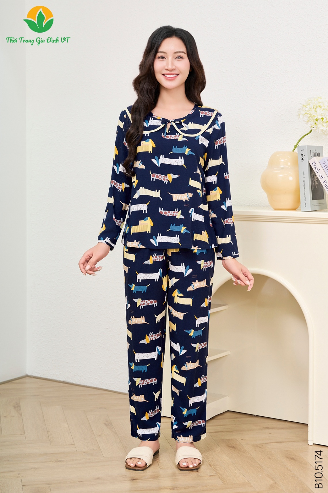 B10.5174.Bộ W QDADT RH - M - Xanh Than