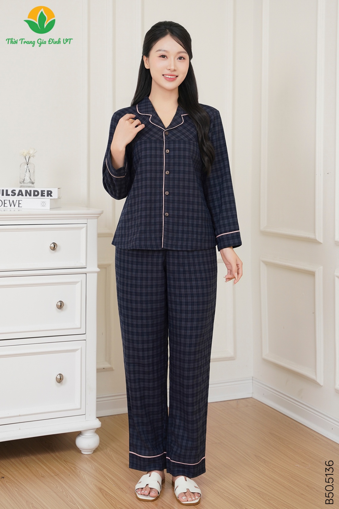 B50.5136.Bộ W QDADT KK - XL - Xanh Than