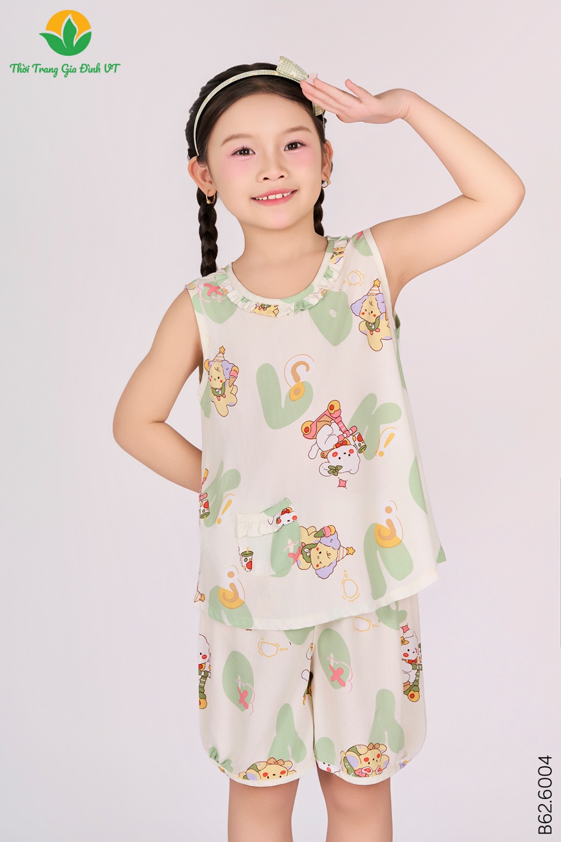 B62.6004. Bộ G QĐASN RH - 2-3 - Gấu be