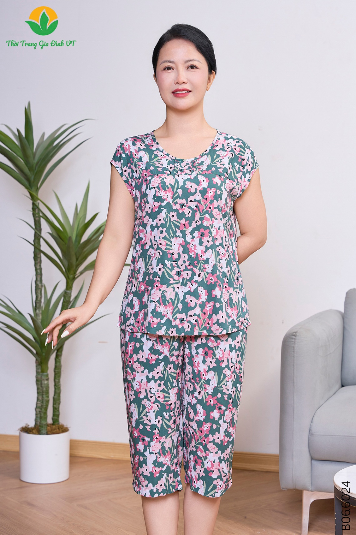 B06.6024. Bộ W QLACT RH - M - Xanh Lá