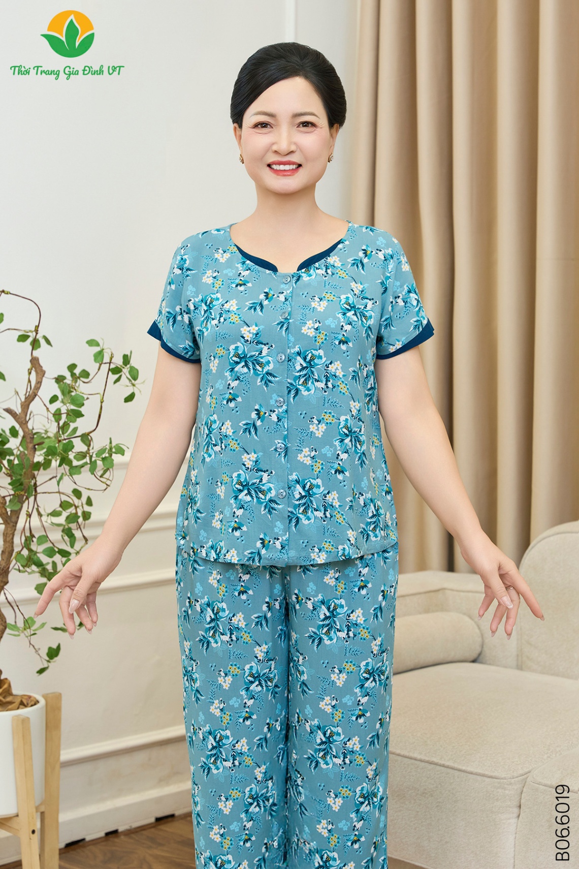 B06.6019. Bộ W QLACT RH - L - Xanh mint