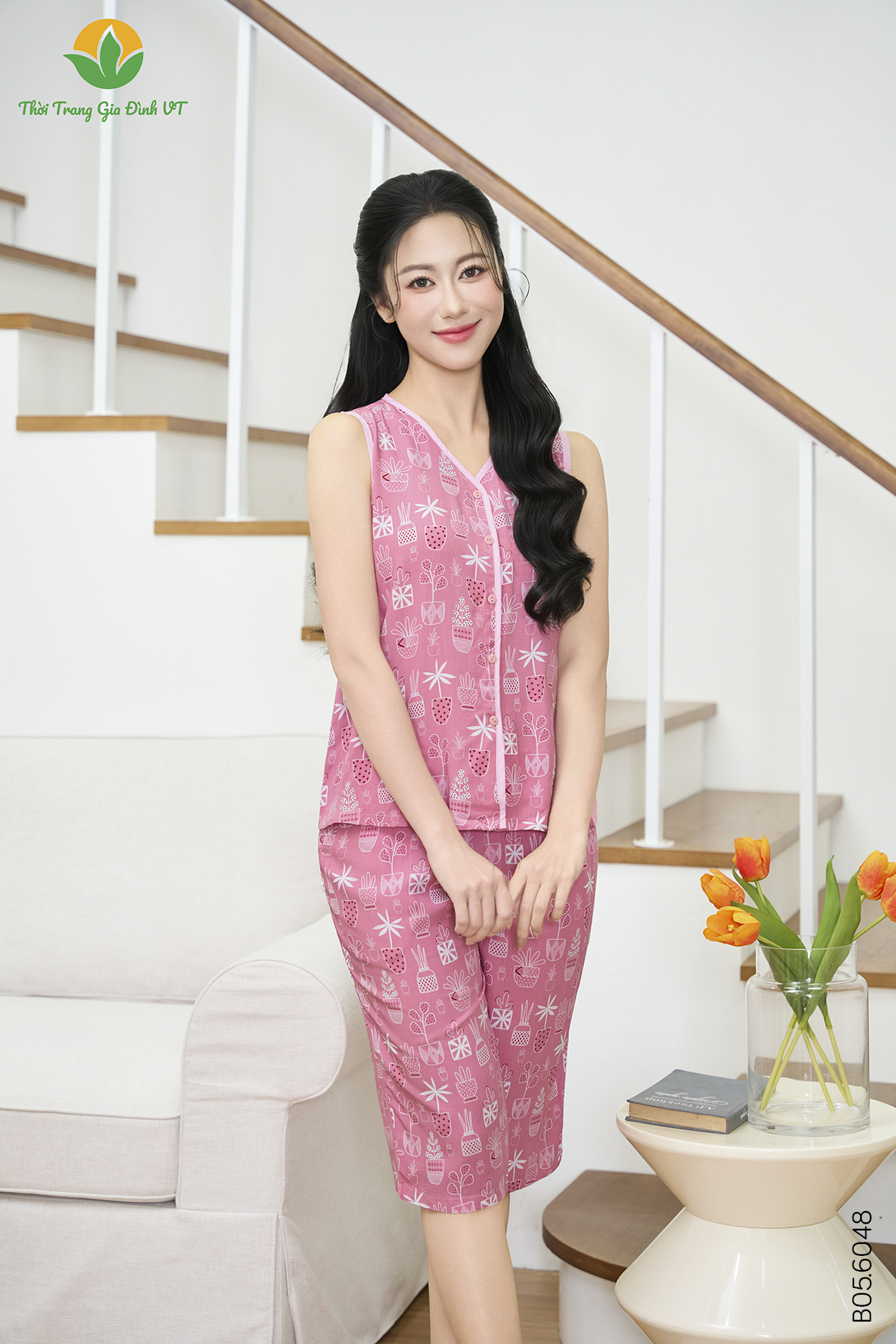 B05.6048.Bộ W QLASN RH - XL - Hồng đậm