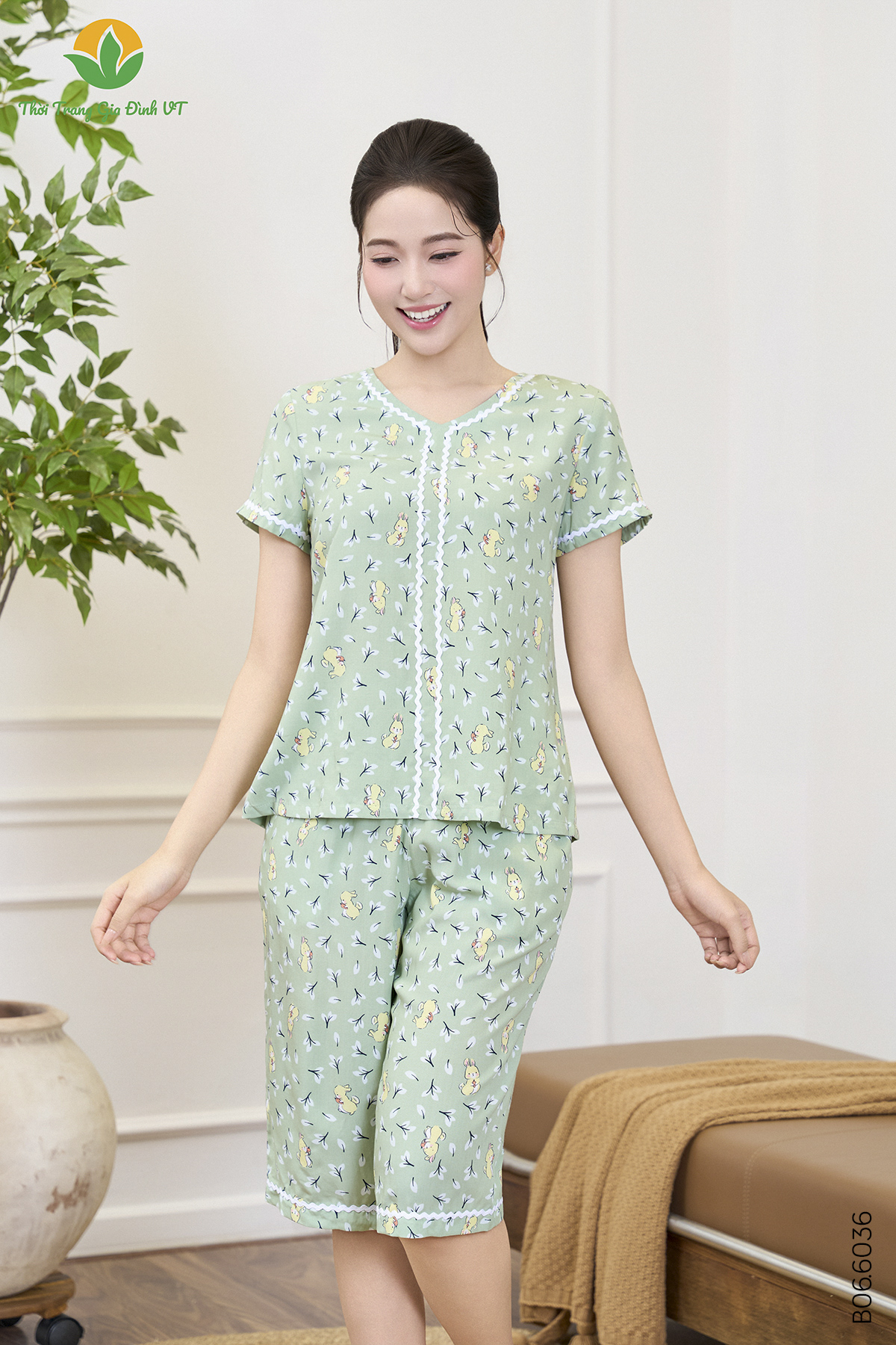 B06.6036.Bộ W QLACT RH - M - Xanh bơ