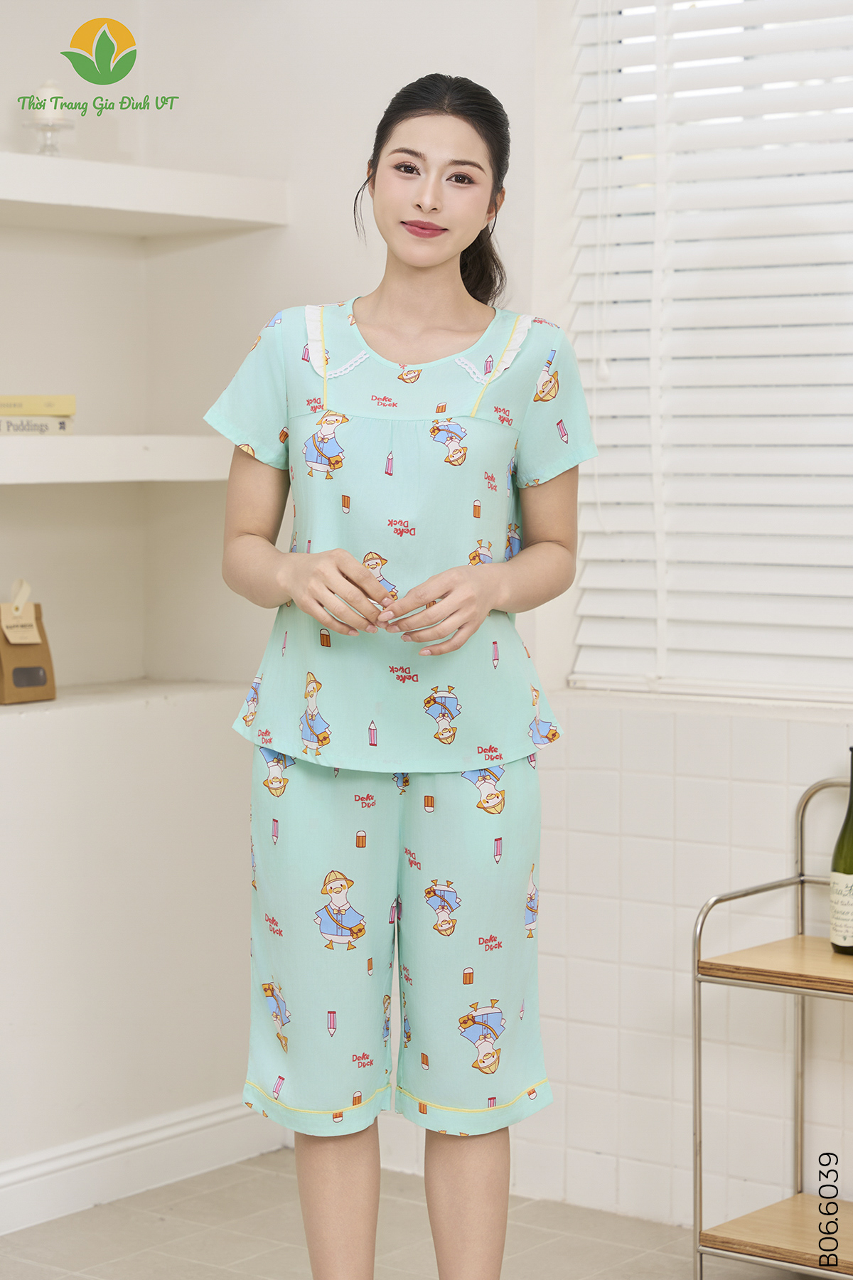 B06.6039.Bộ W QLACT RH - XL - Xanh Ngọc