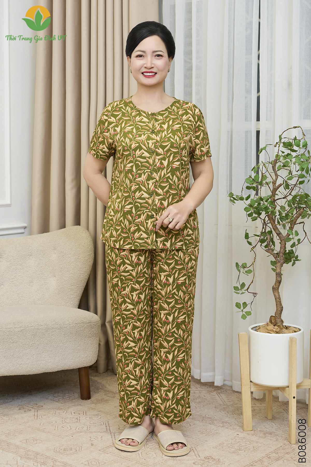 B08.6008.Bộ W QDACT RH - M - Rêu