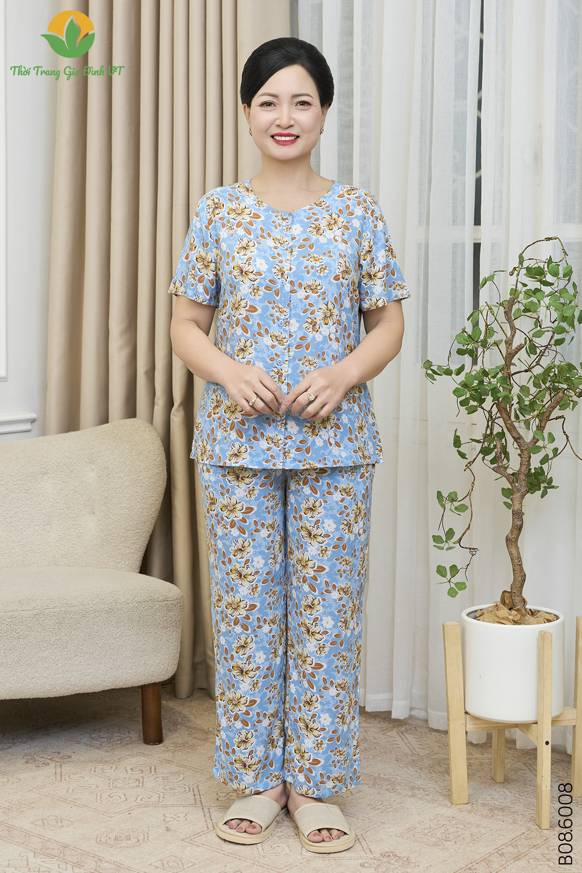 B08.6008.Bộ W QDACT RH - M - Xanh biển