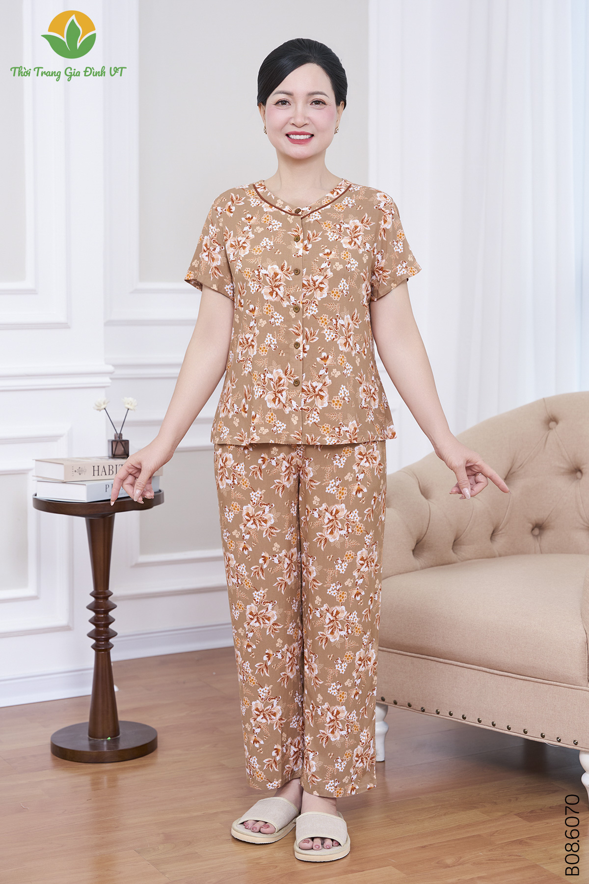 B08.6070.Bộ W QDACT RH - 2XL - Nâu