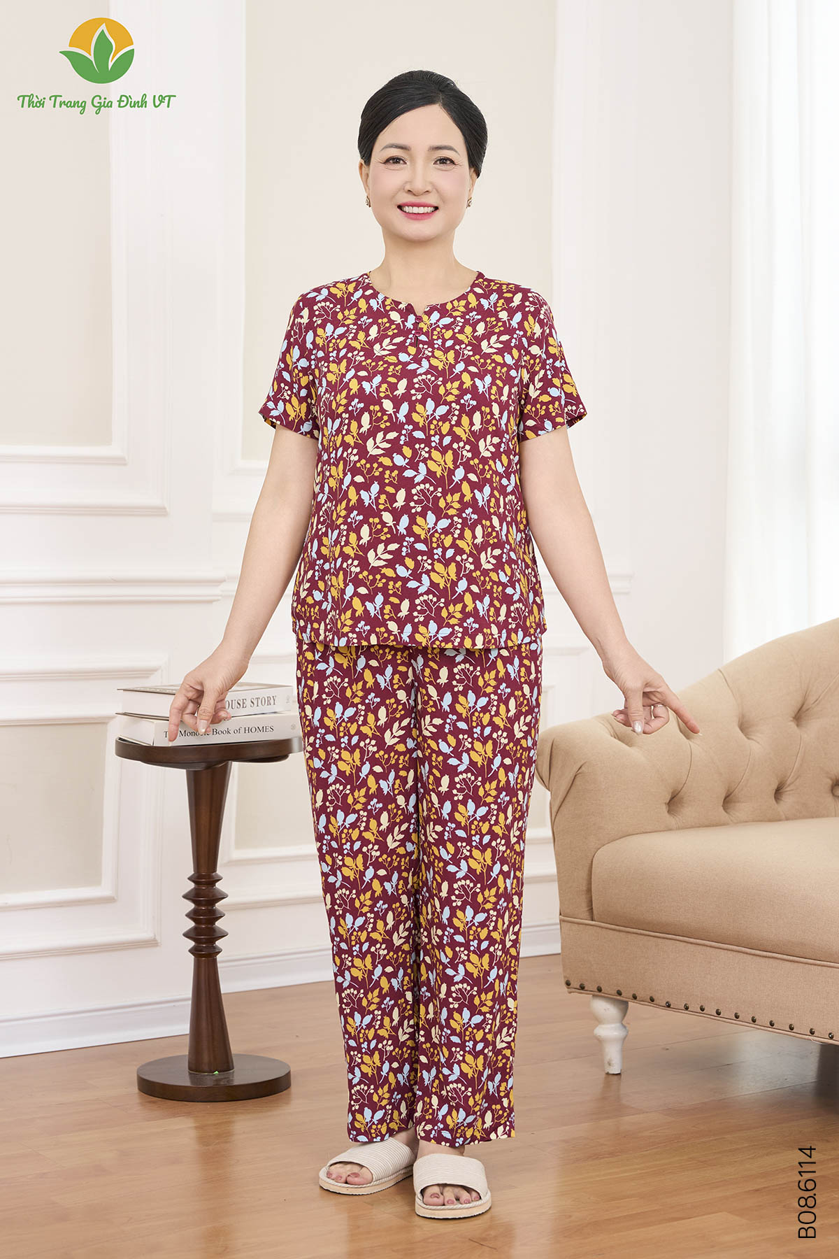 B08.6114.Bộ W QDACT RH - M - Nâu đỏ