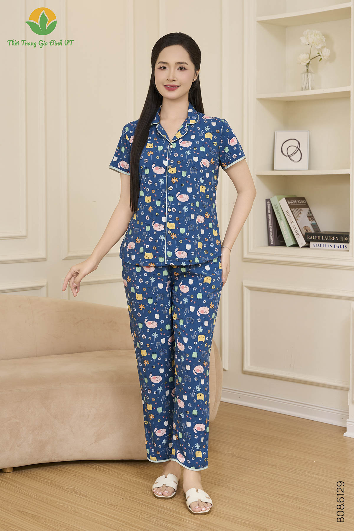 B08.6129.Bộ W QDACT RH - M - Xanh Than