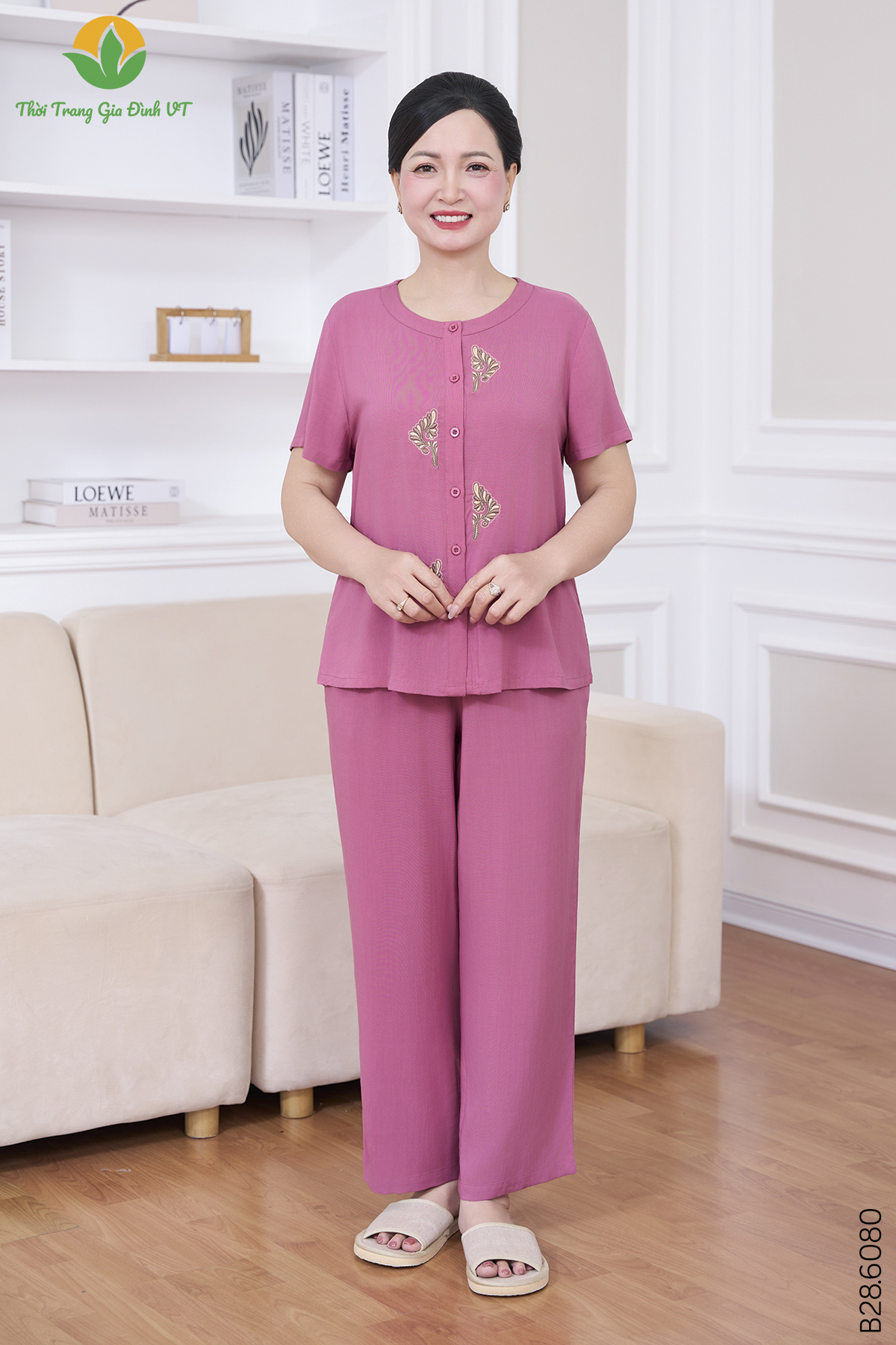 B28.6080.Bộ W QDACT RM - XL - Ruốc hồng