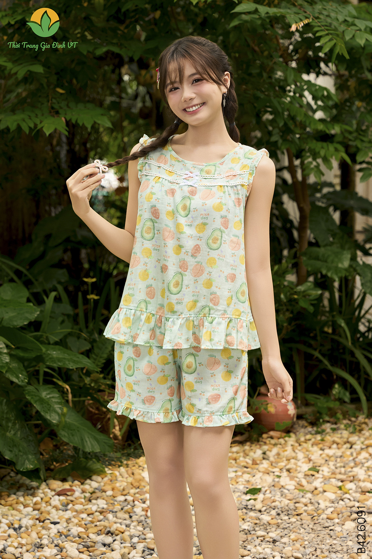 B42.6091.Bộ W QĐASN CH - XL - Xanh Ngọc