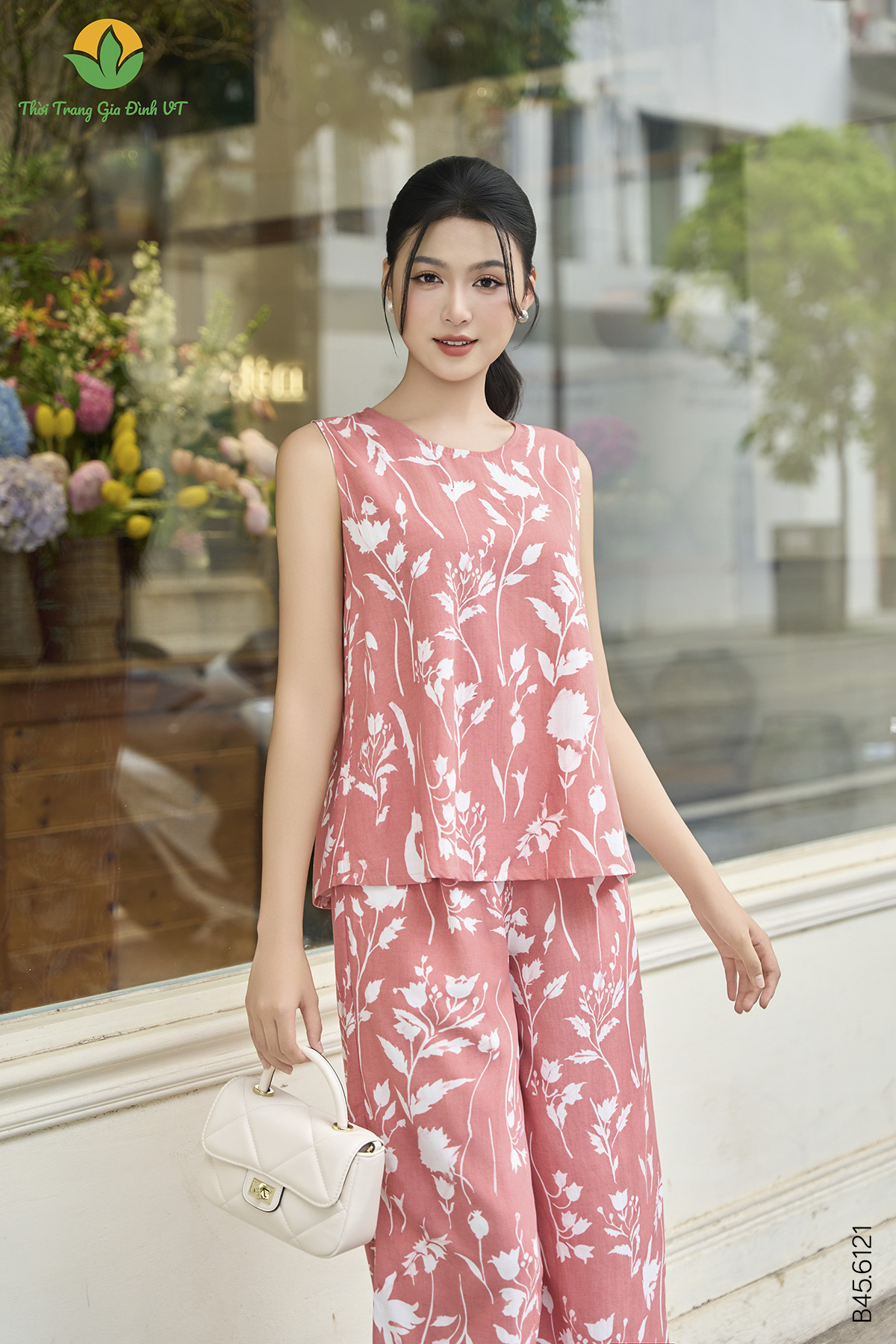 B45.6121.Bộ W QLASN CR - XL - Ruốc hồng