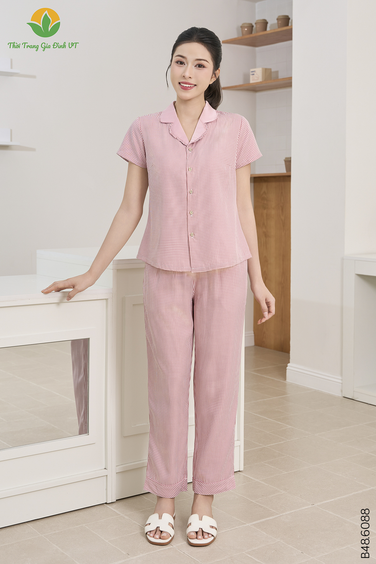 B48.6088.Bộ W QDACT KK - 2XL - Hồng