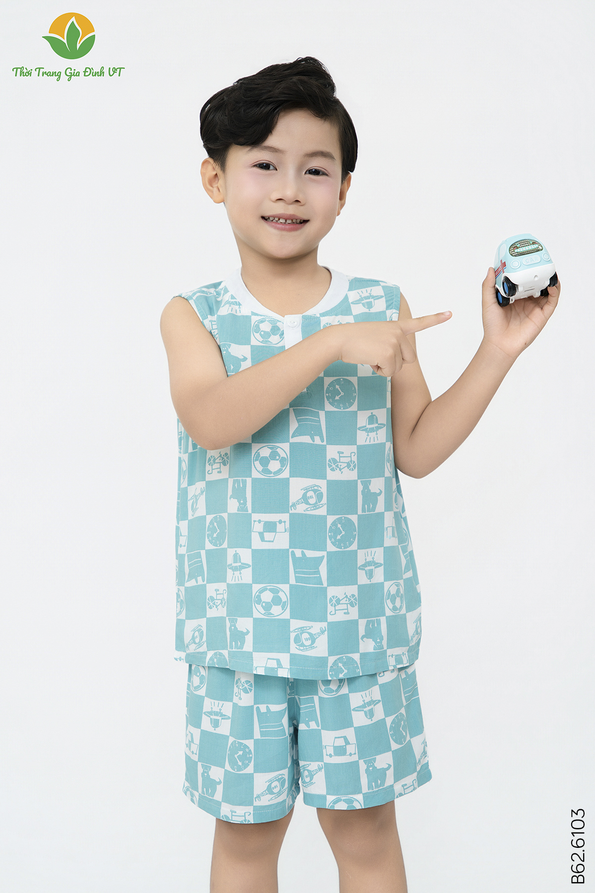 B62.6103.Bộ B QĐASN RH - 2-3 - Xanh Ngọc