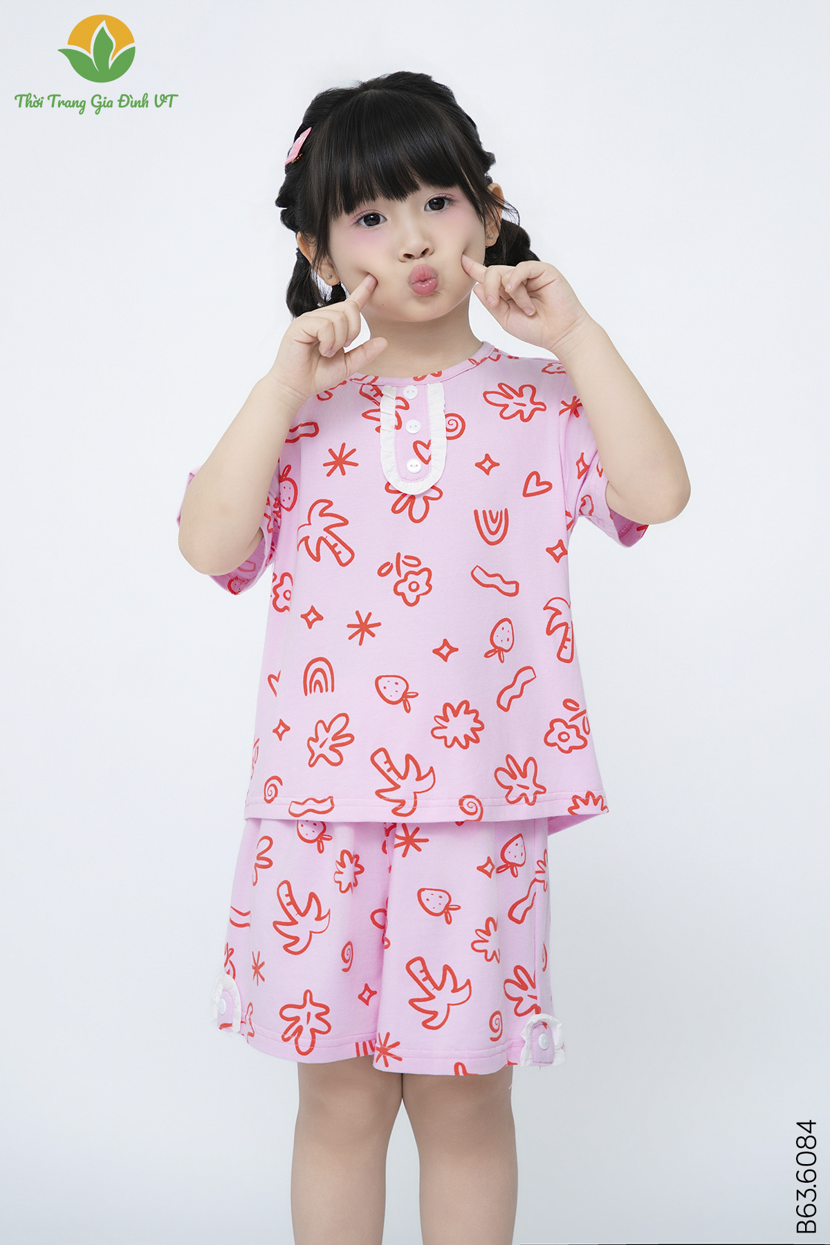B63.6084.Bộ G QĐACT DH - 2-3 - Hồng
