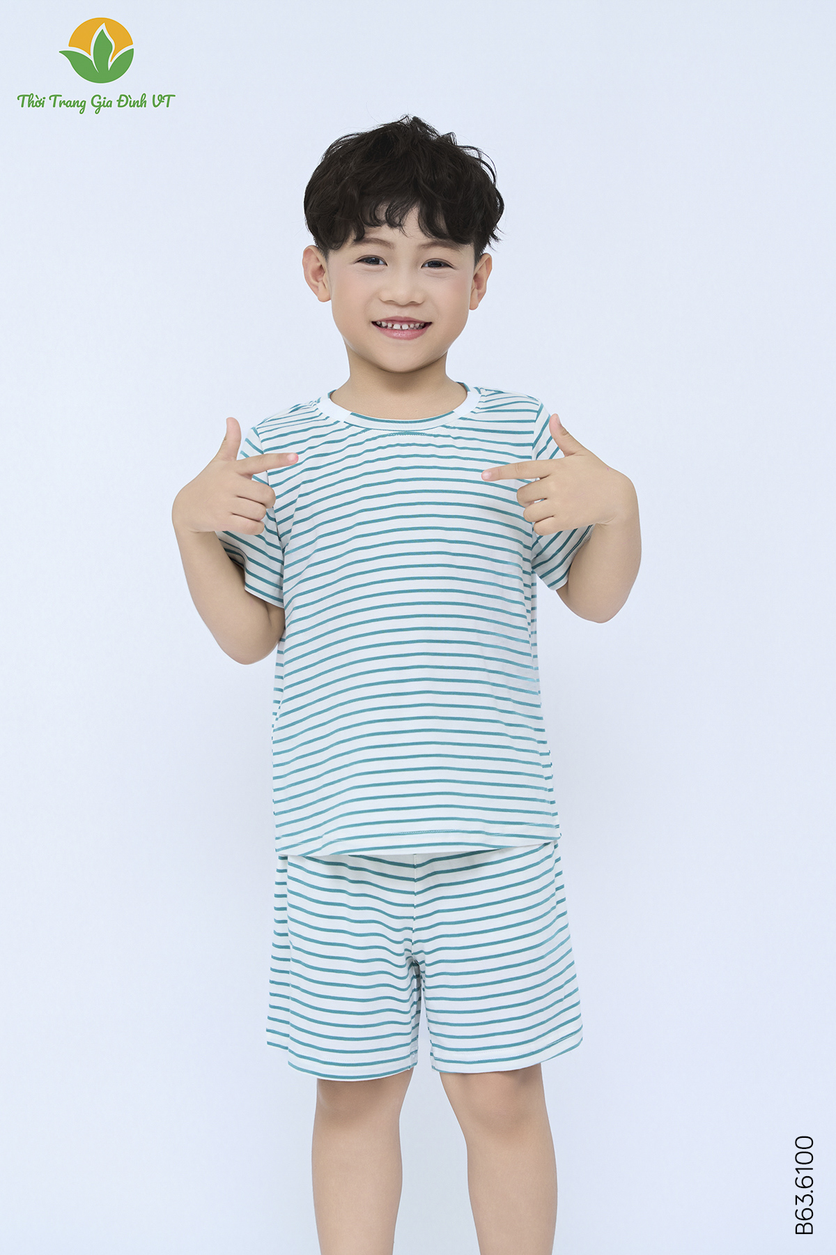 B63.6100.Bộ K QĐACT DK - 2-3 - Kẻ xanh lá