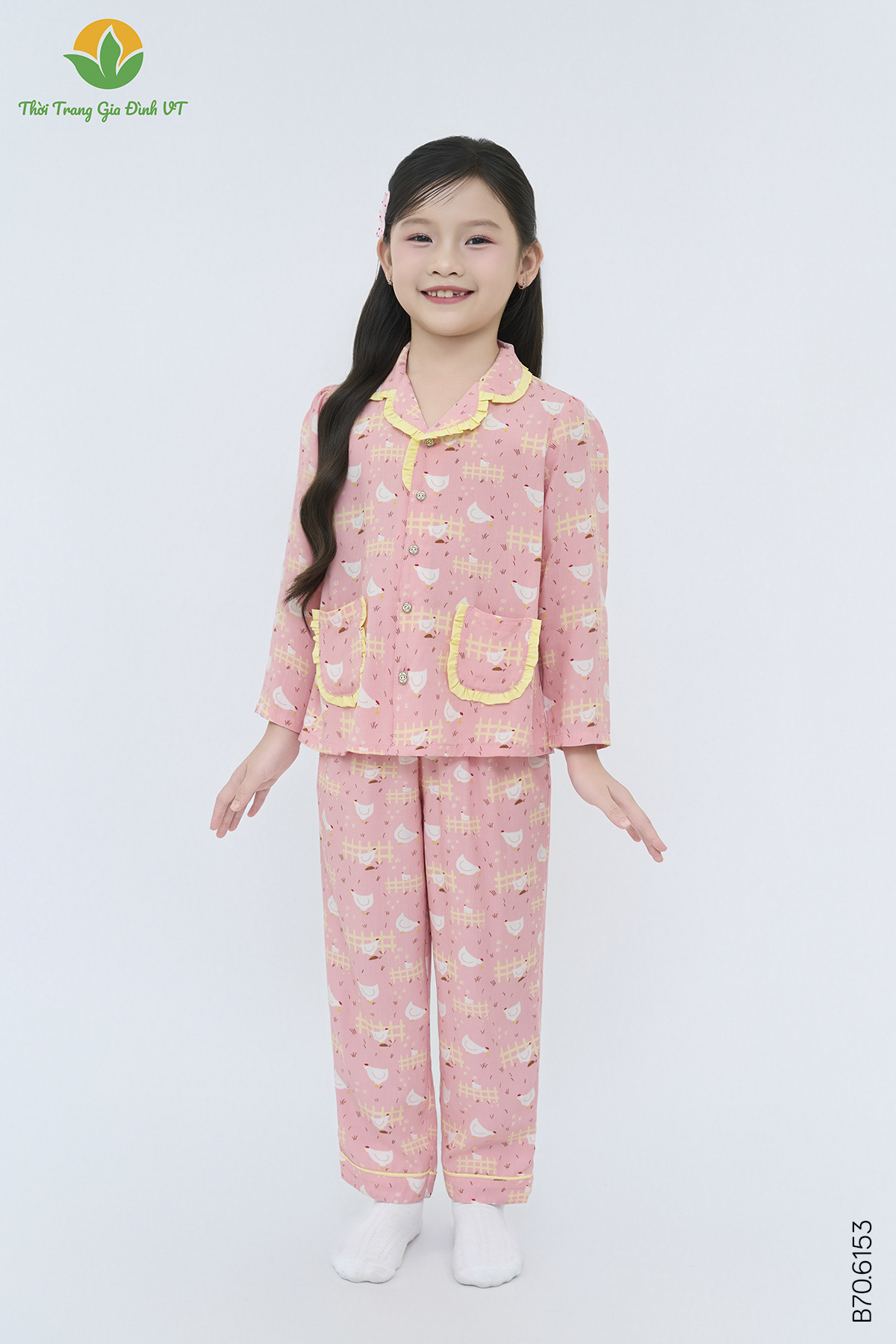 B70.6153.Bộ G QDADT RH - 2-3 - Hồng nhạt