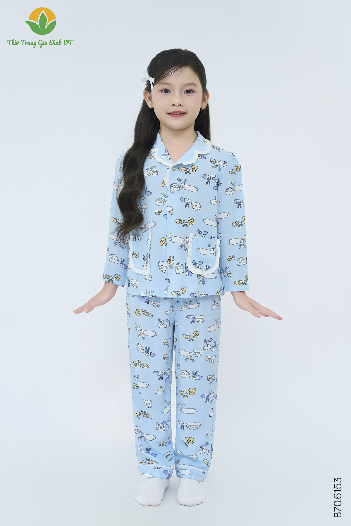 B70.6153.Bộ G QDADT RH - 2-3 - Xanh biển