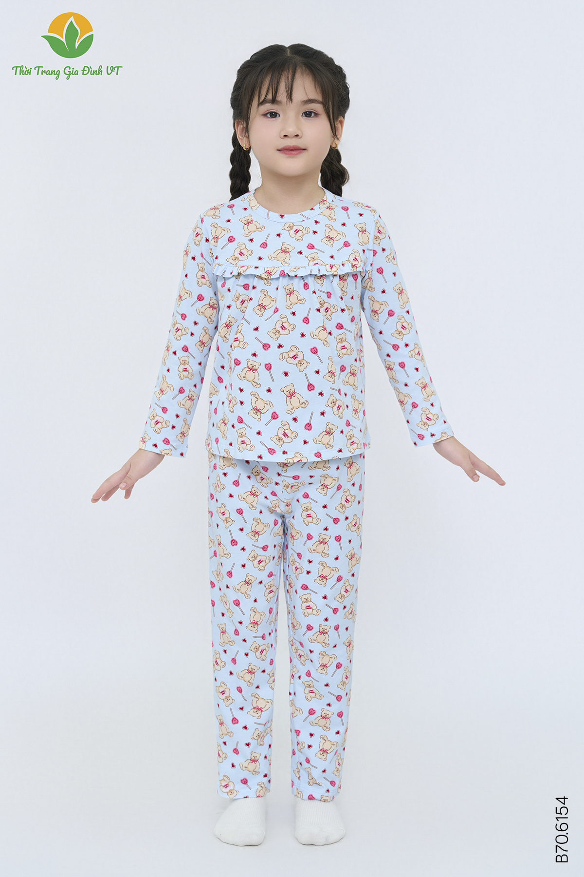 B70.6154.Bộ G QDADT DH - 2-3 - Xanh Nhạt