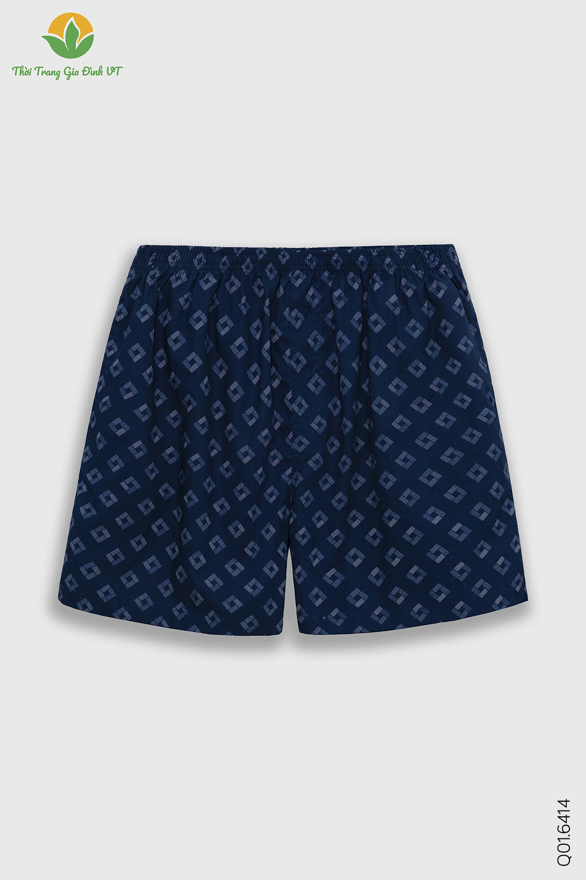 Q01.6414. Quần đùi M CH - XL - Ô xanh