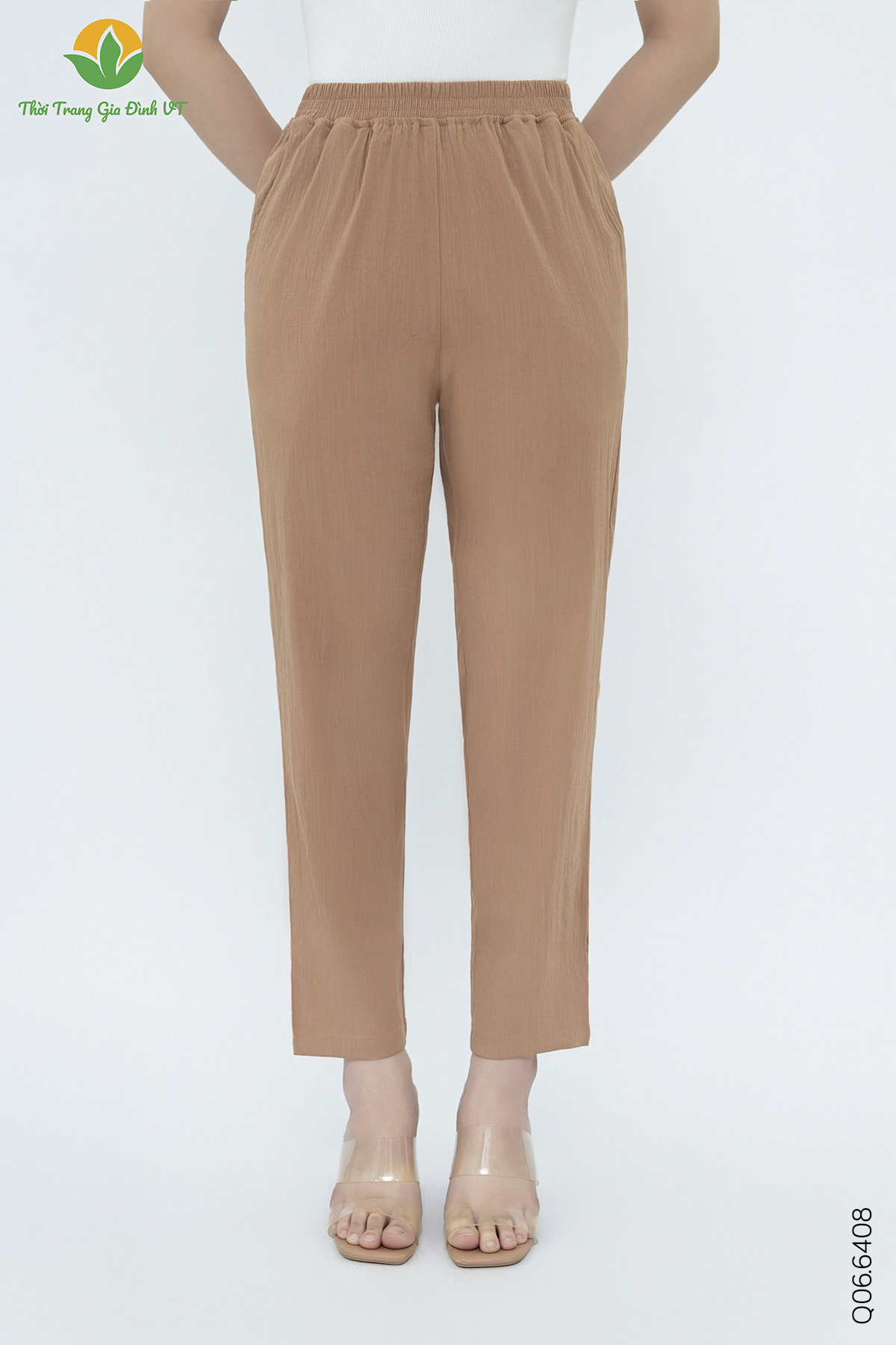 Q06.6408. Quần dài linen nữ