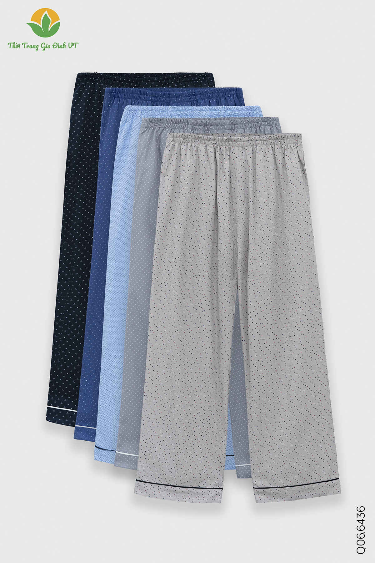 Q06.6436. Quần dài cotton nam trung niên
