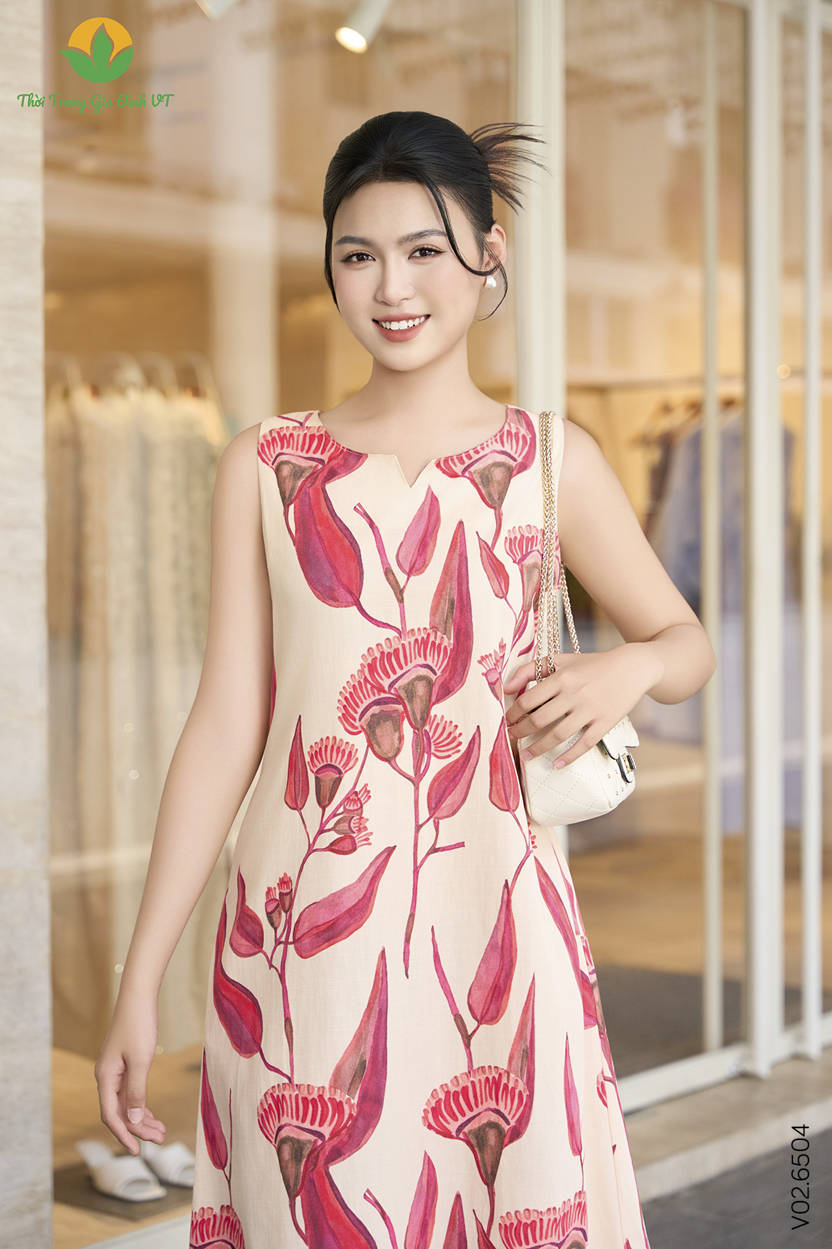 V02.6504.Váy W SN CR - 2XL - Hồng