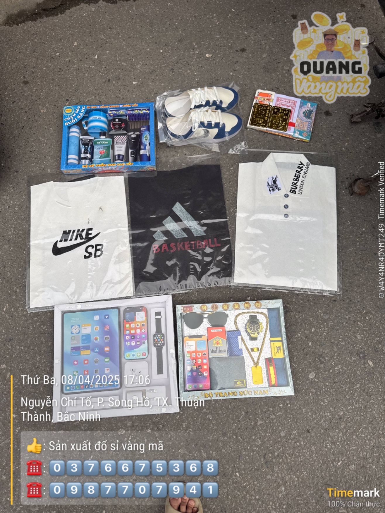 Set nam trẻ nike burrberri adidas