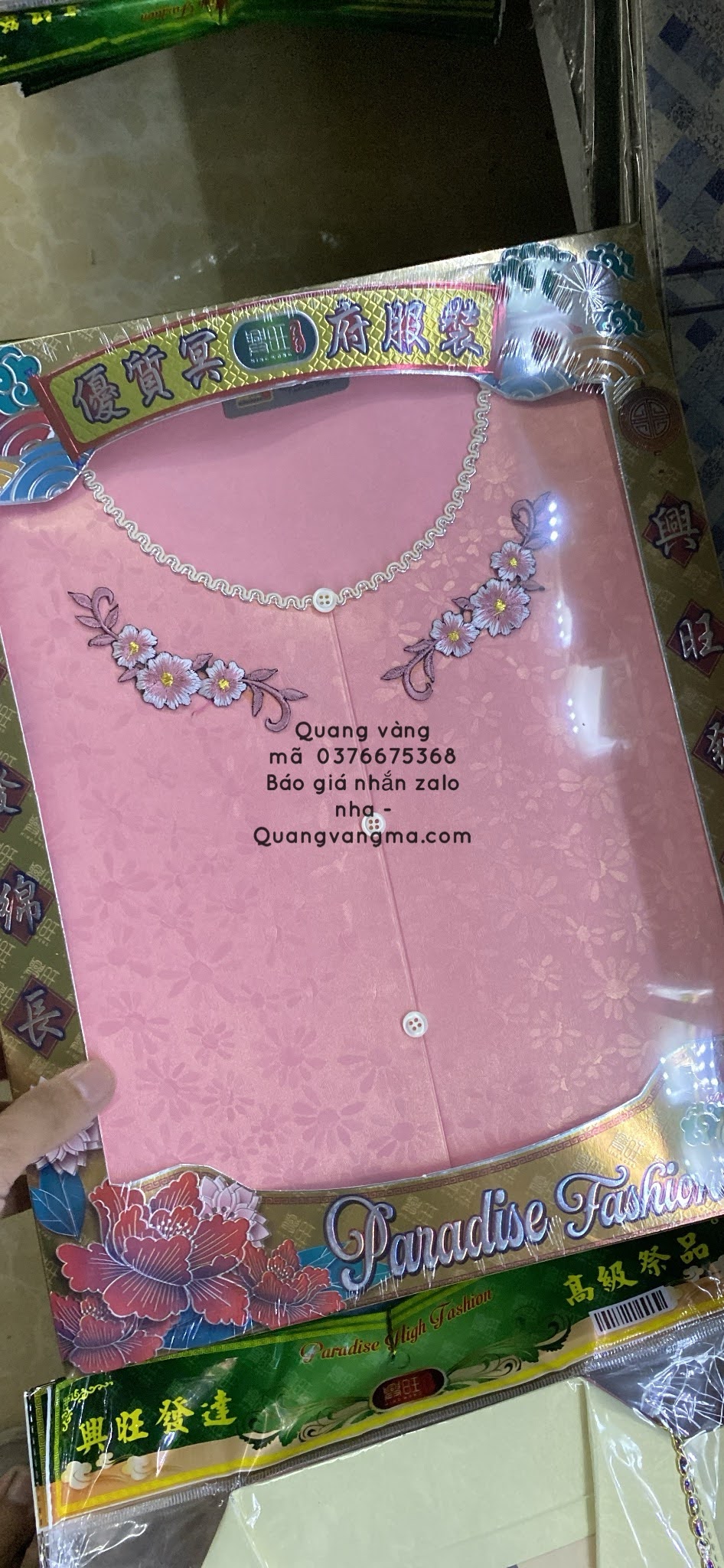 ÁO HỘP BÀ HOA THÊU