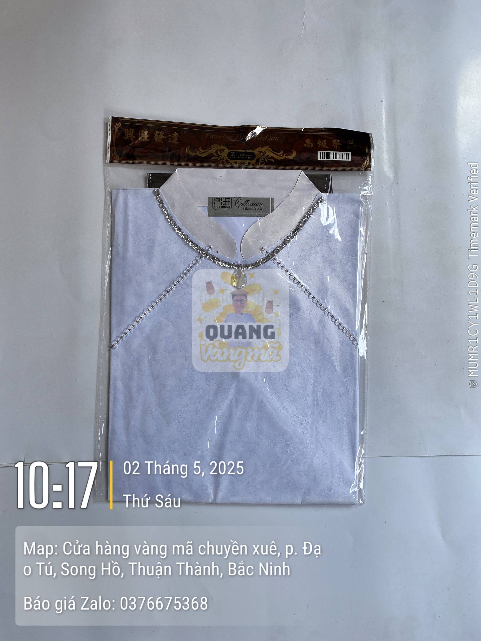 Áo gấm dài dây chuyền