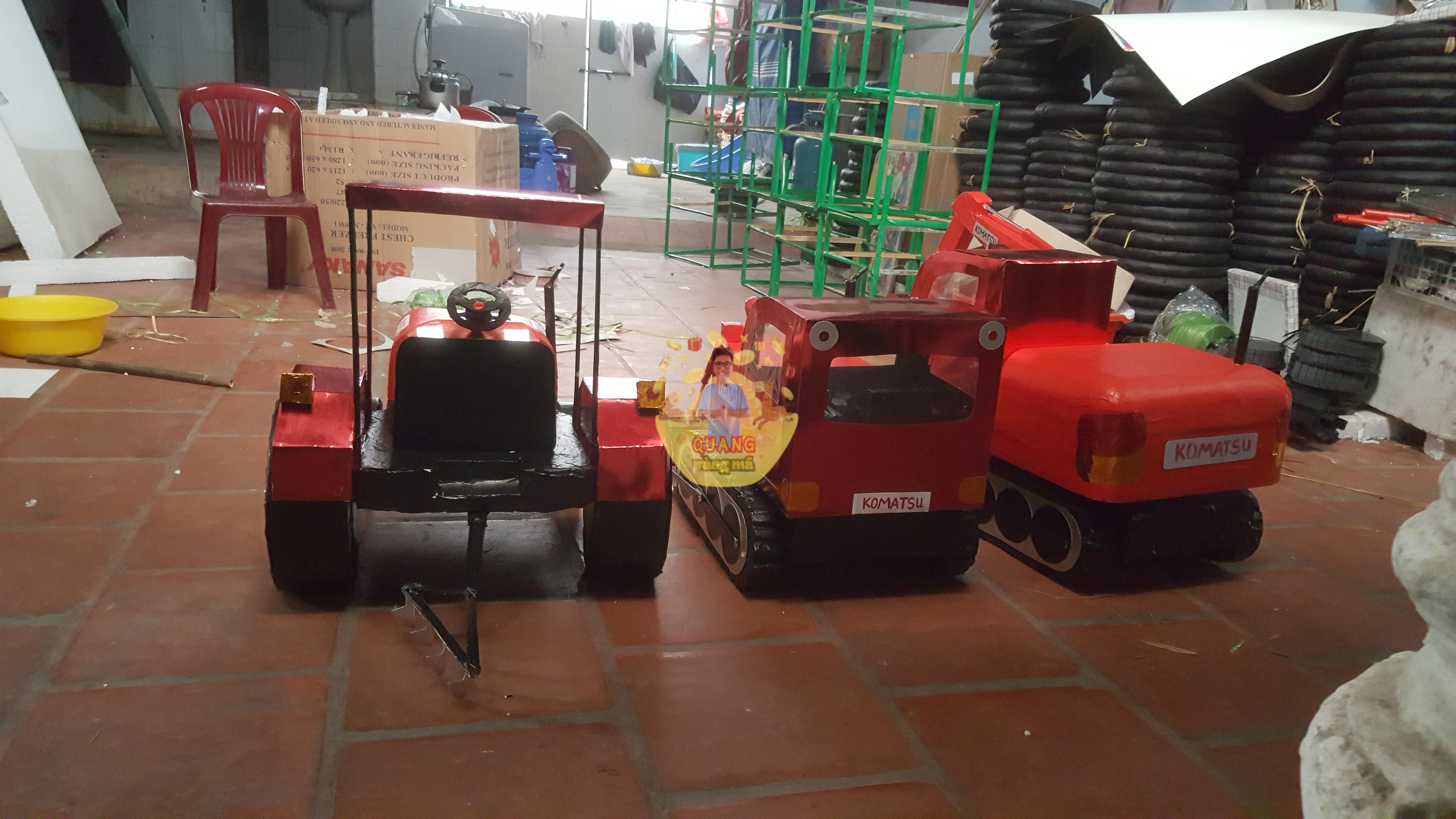 Bộ 3 máy múc máy ủi đầu kéo