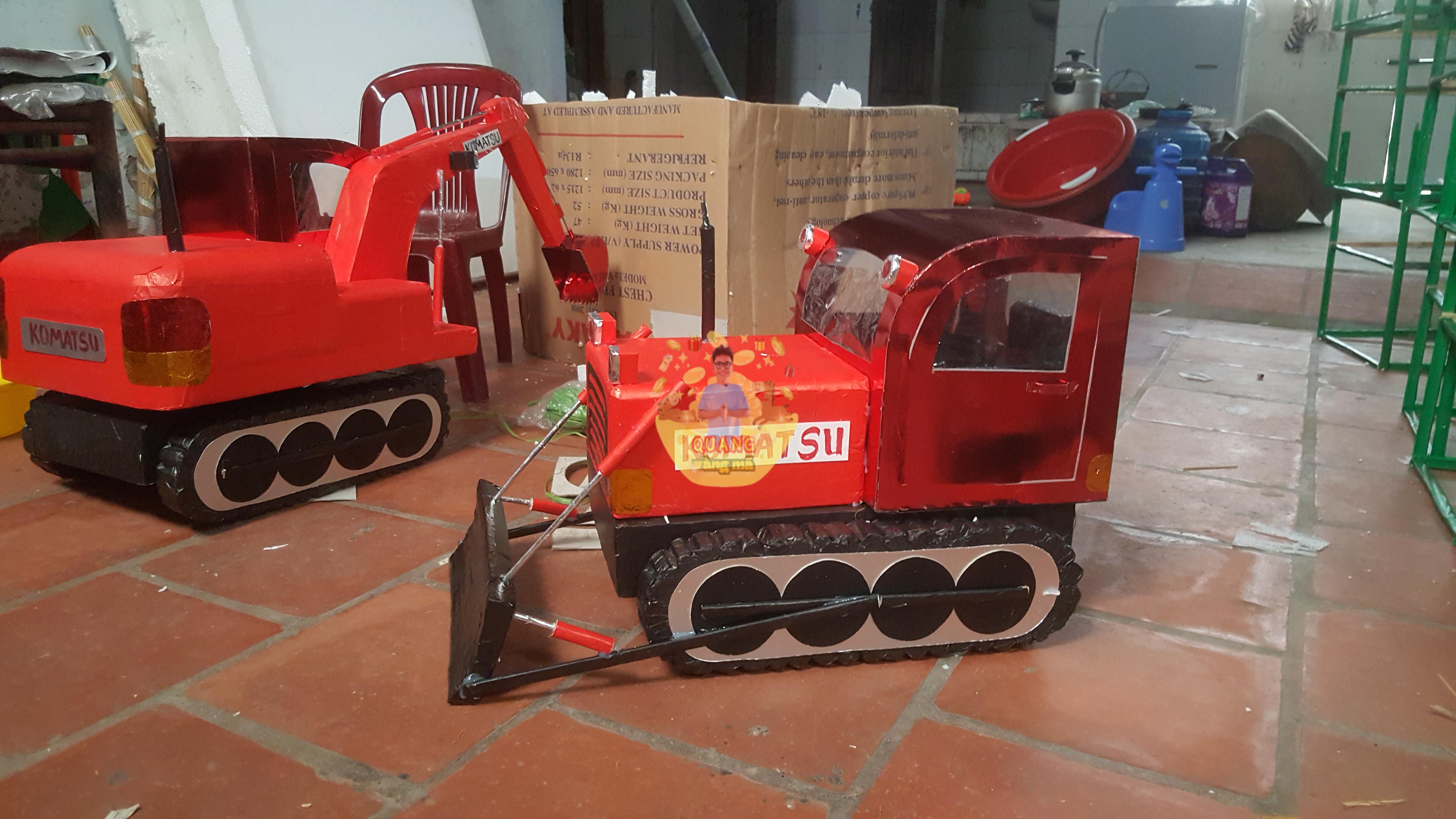 Bộ 3 máy múc máy ủi đầu kéo