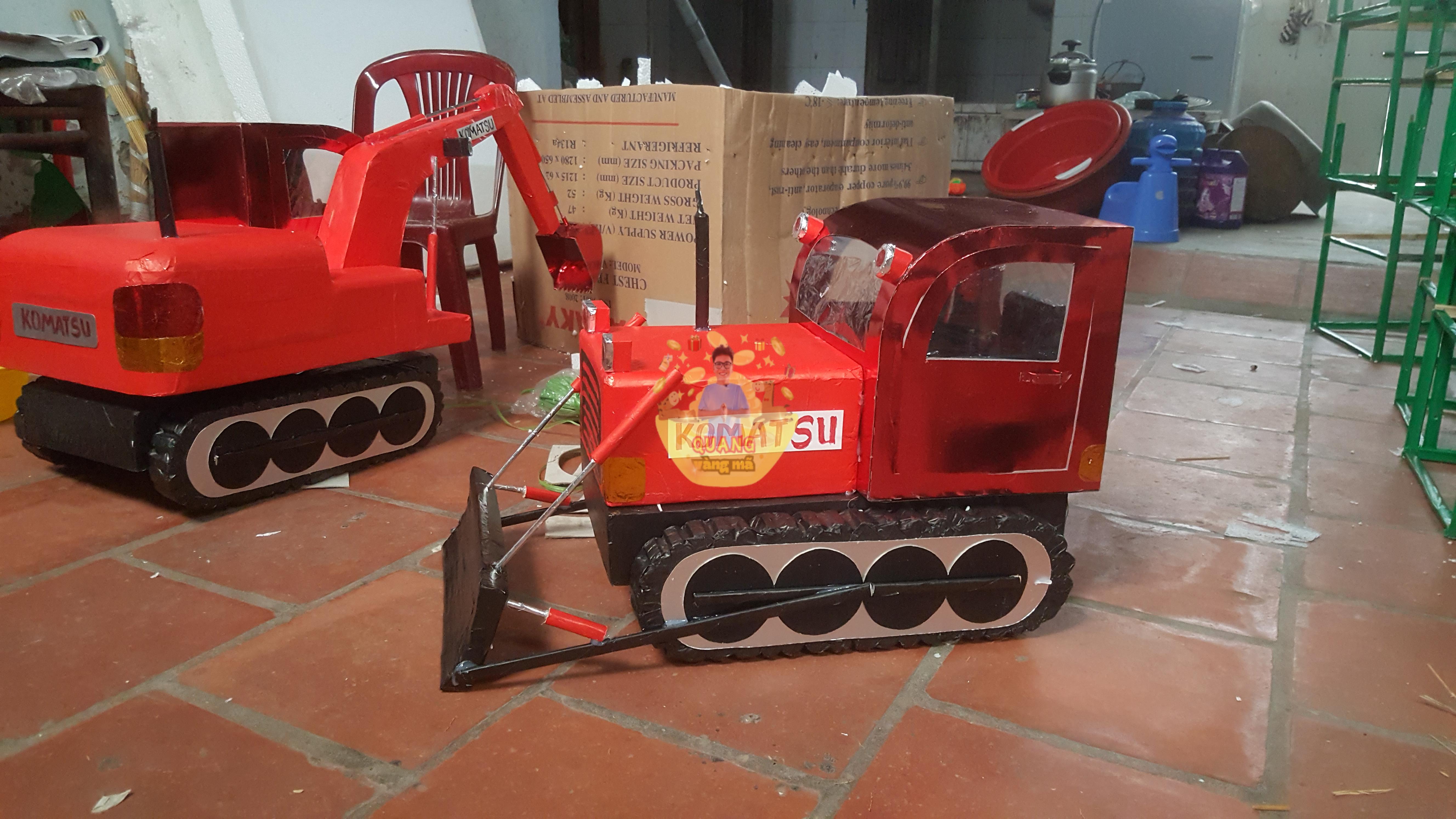 Bộ 3 máy múc máy ủi đầu kéo