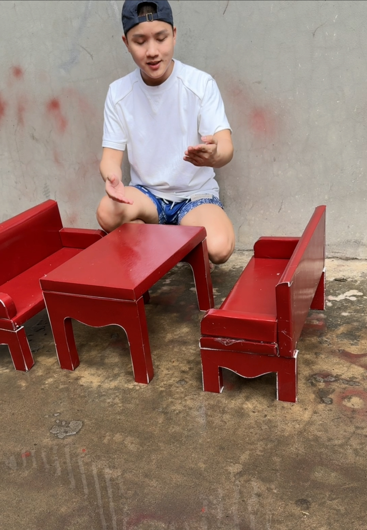 Bộ bàn ghế gỗ xưa đoe