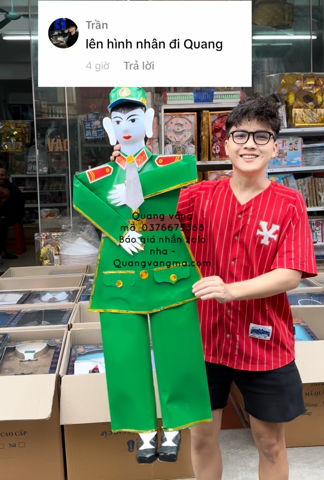 Hình nhân Bộ đội 1m3