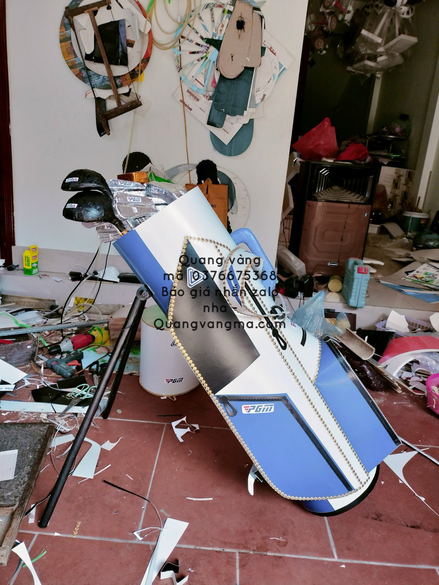 Bộ gôn gofl PGM trắng xanh