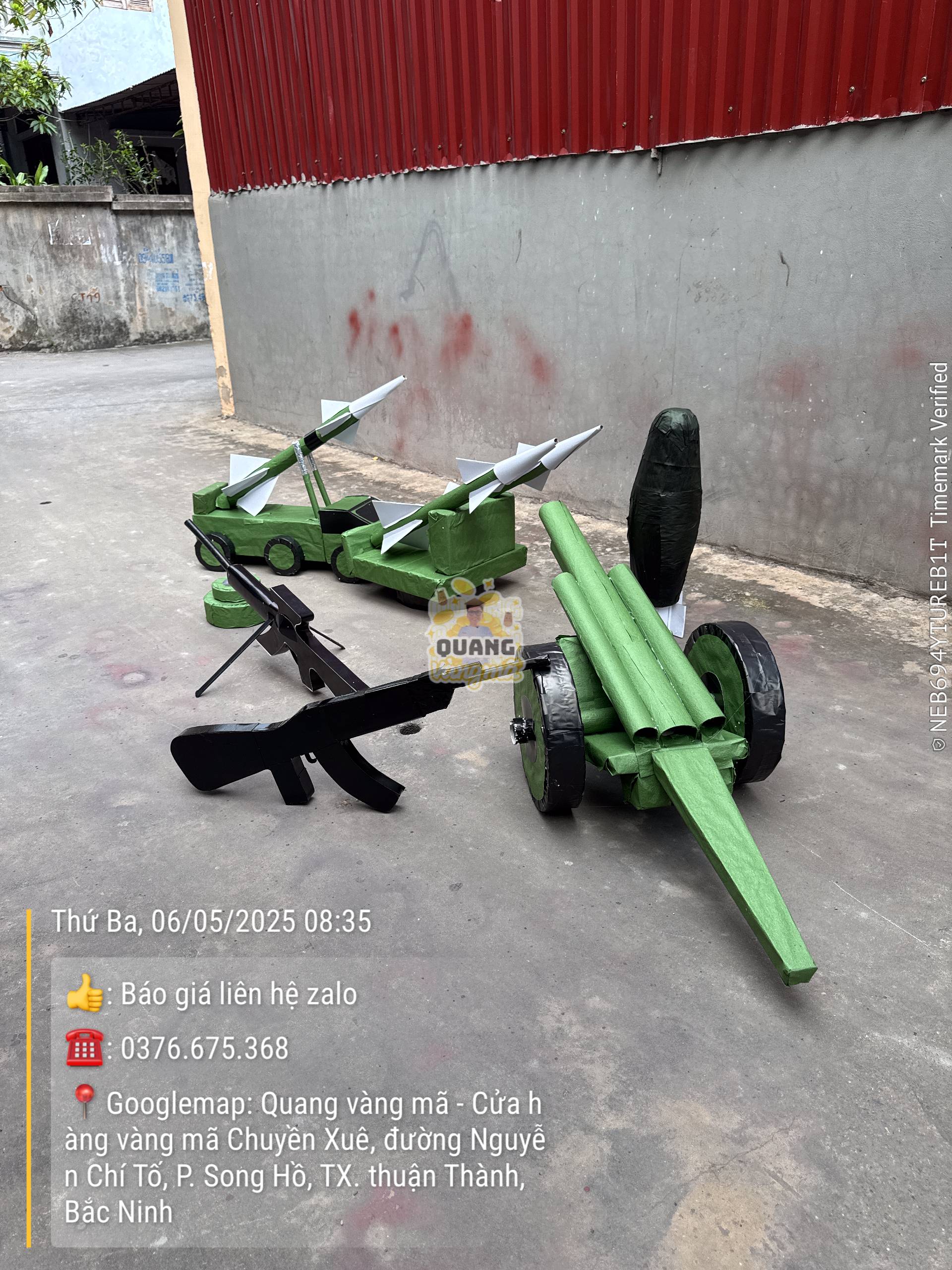 Combo tên lửa pháo súng máy biếu 30/4-1/5