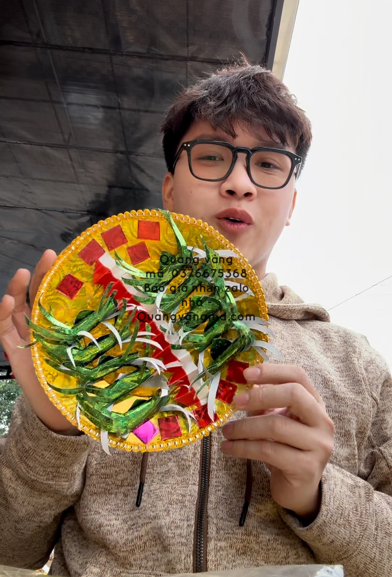 Đĩa cau trầu têm cánh phượng
