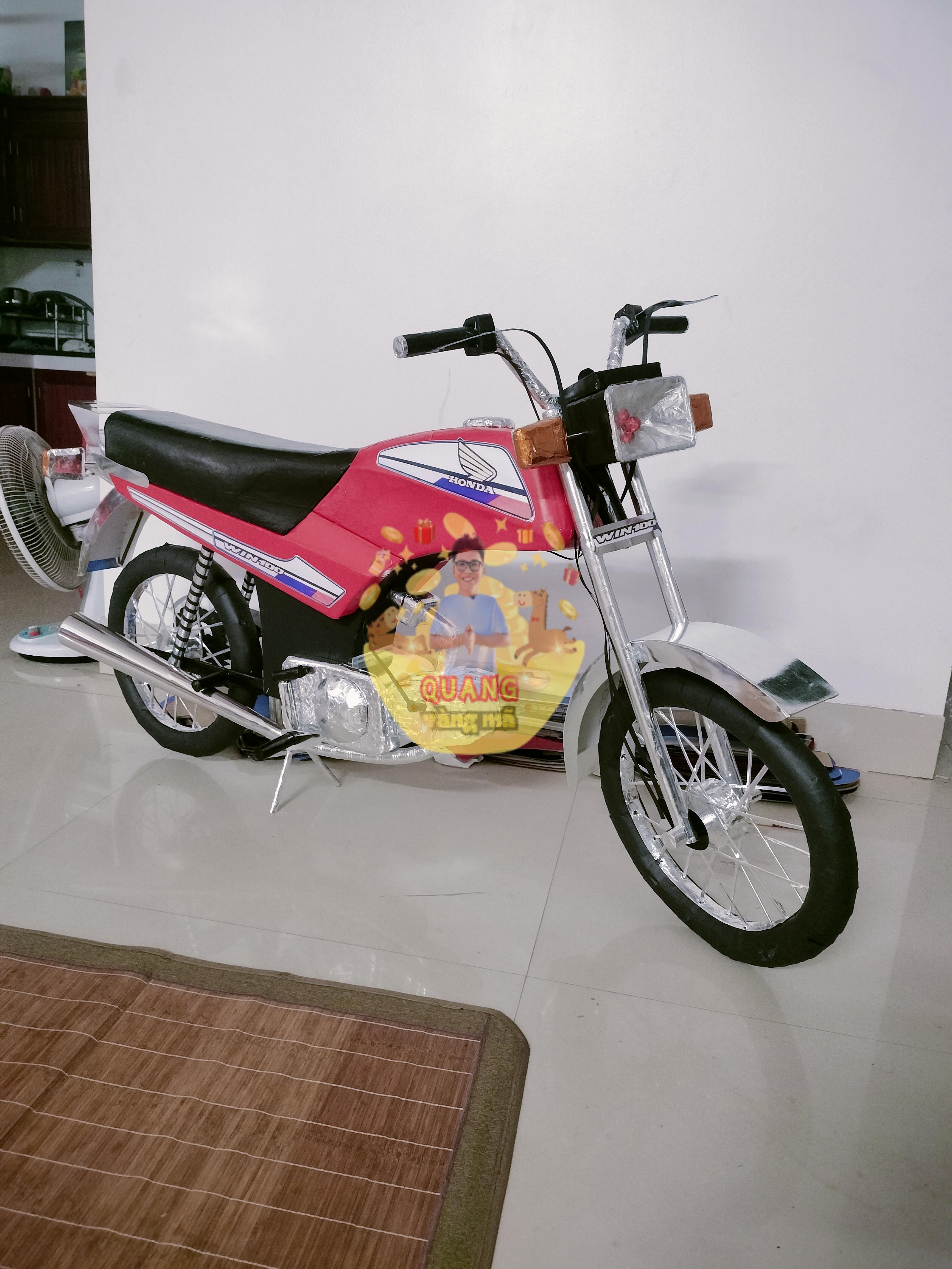 MÔ TÔ HONDA ĐỎ WIN 100