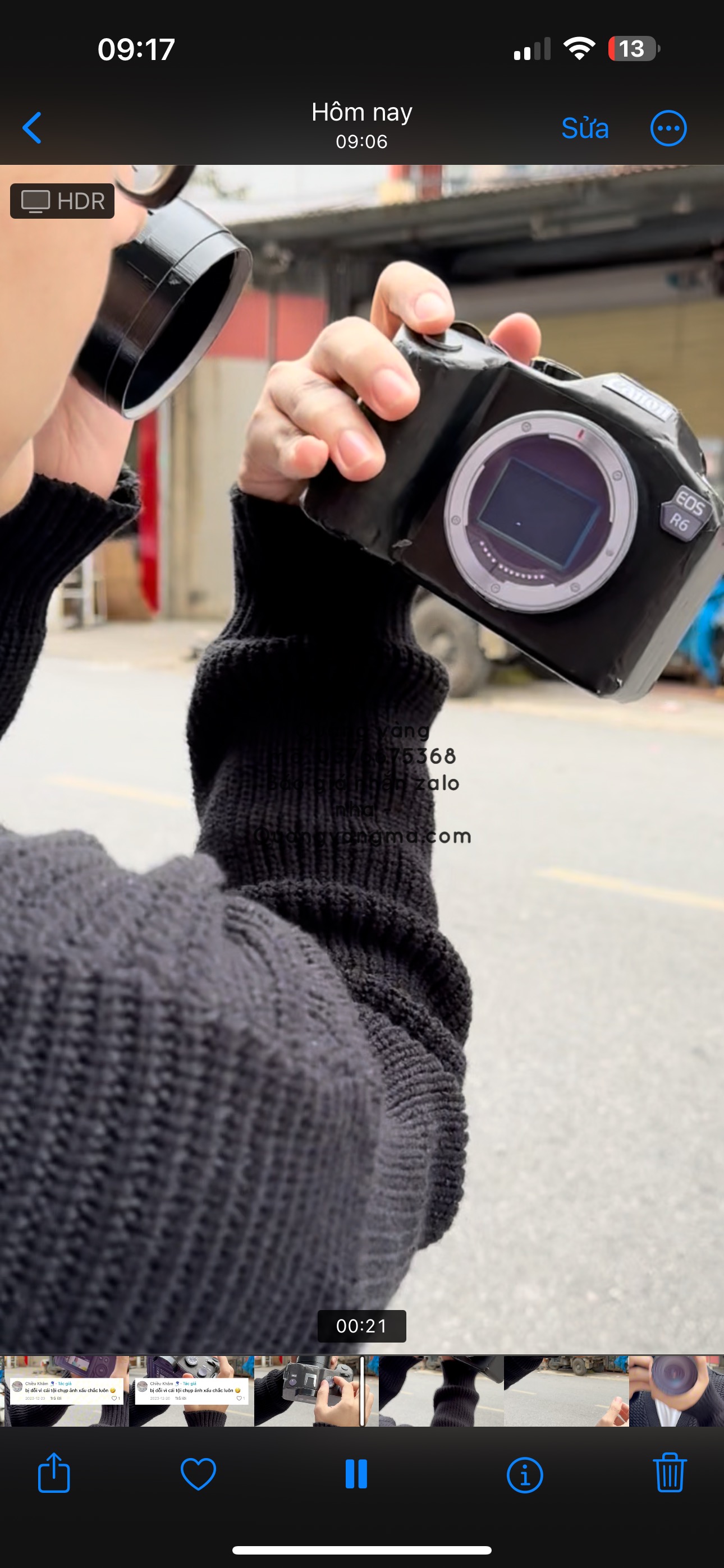 Máy ảnh canon tháo được ống kinh