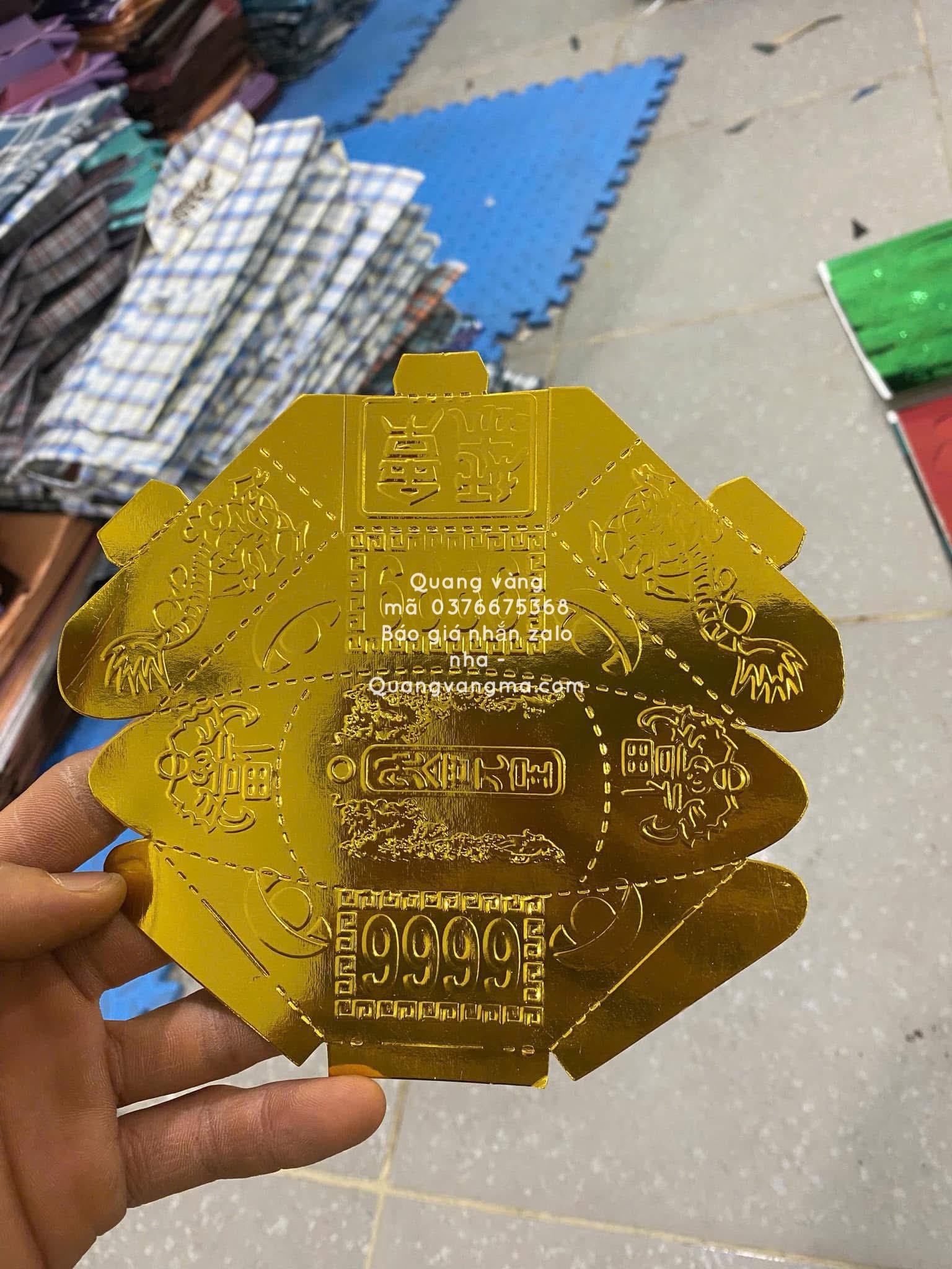 Mộc Táo tài địa thần tài 3 đĩnh vàng